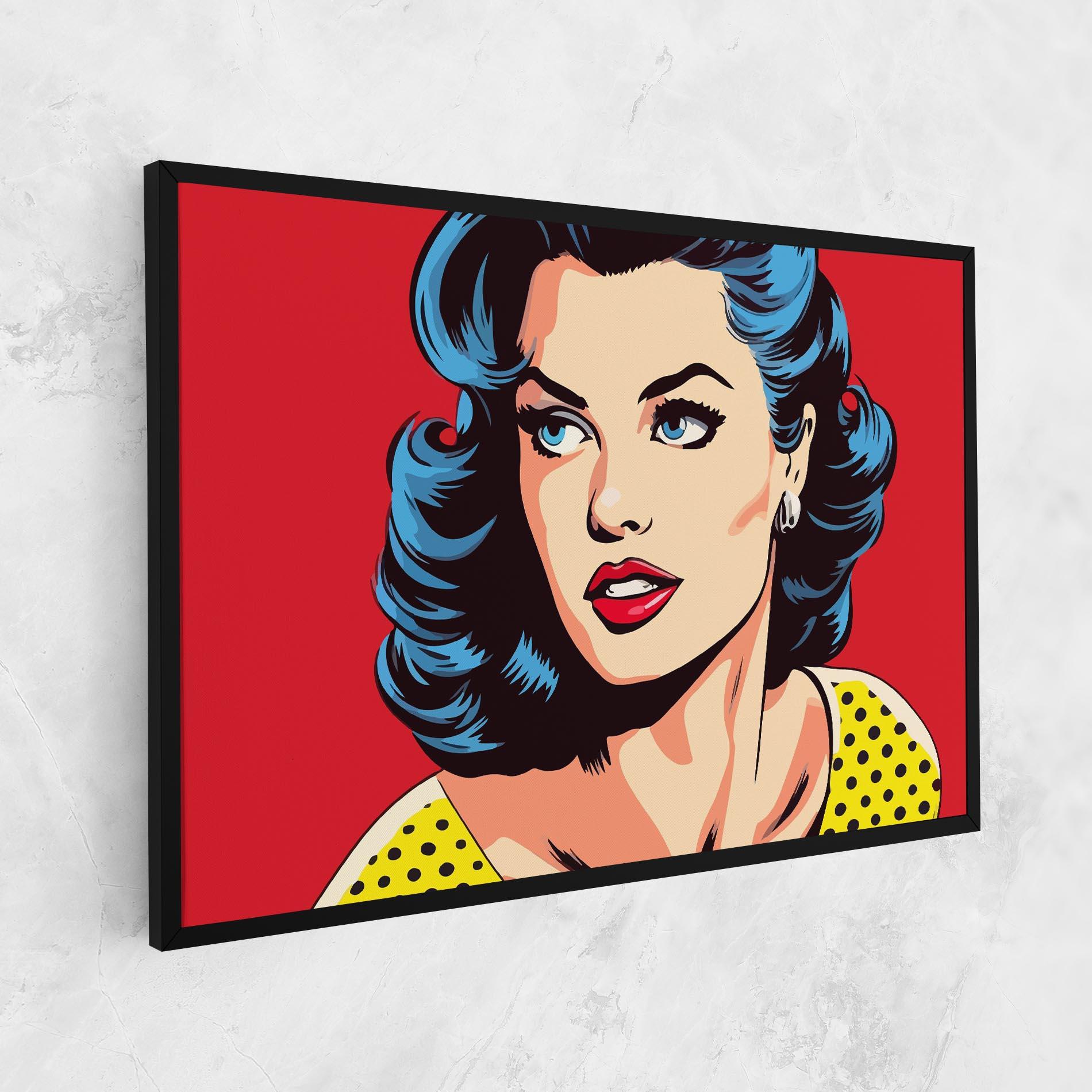 Vászonkép Blue Pop Eyes mockup 1