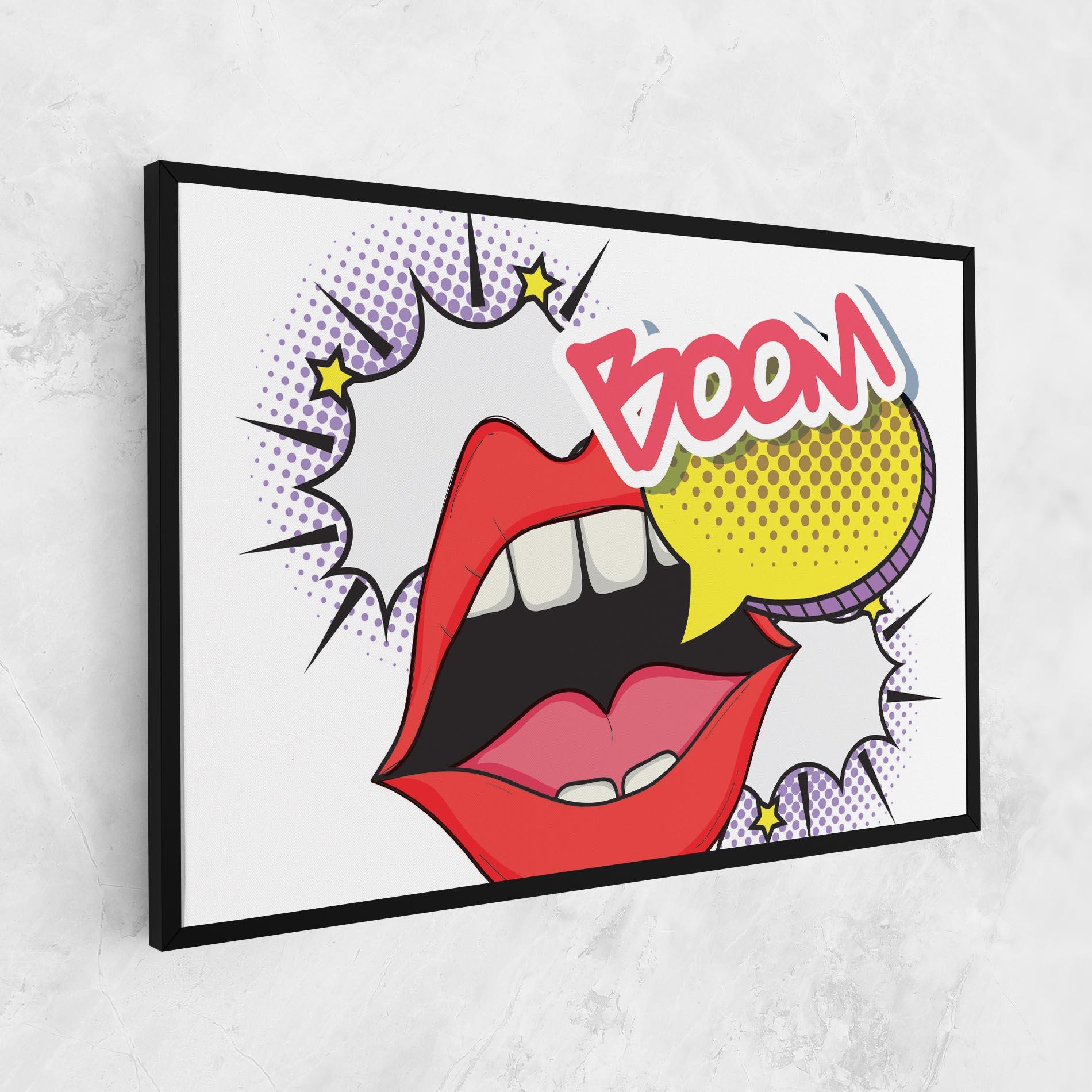 Vászonkép Boom Pop Art mockup 1