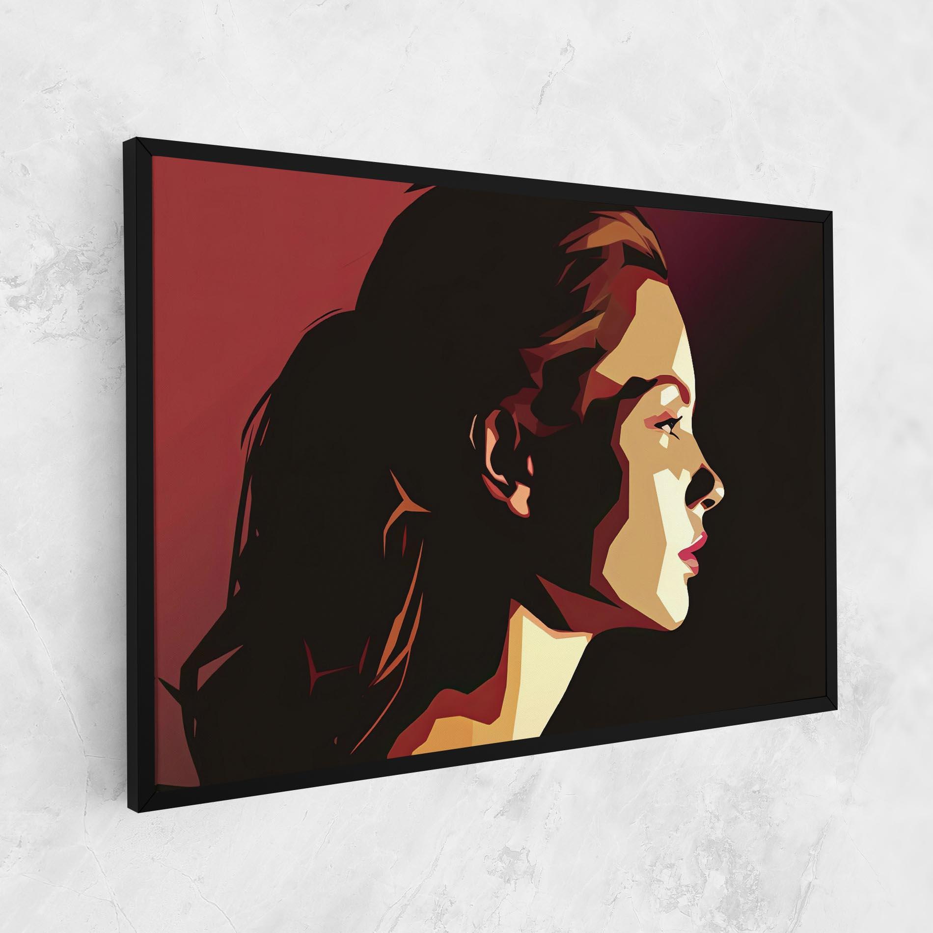 Vászonkép Cream Red Pop Art mockup 1