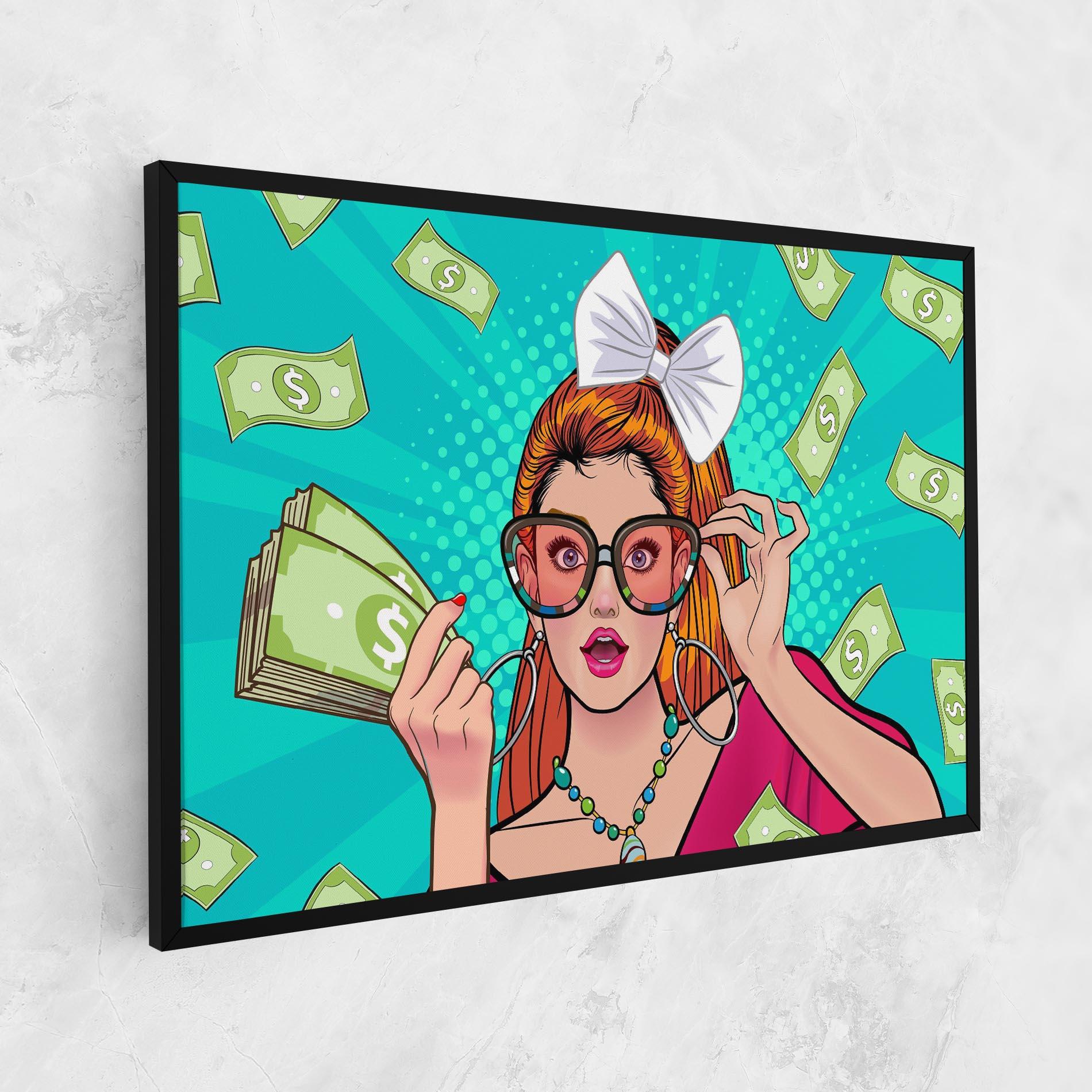 Vászonkép Money Pop Art mockup 1