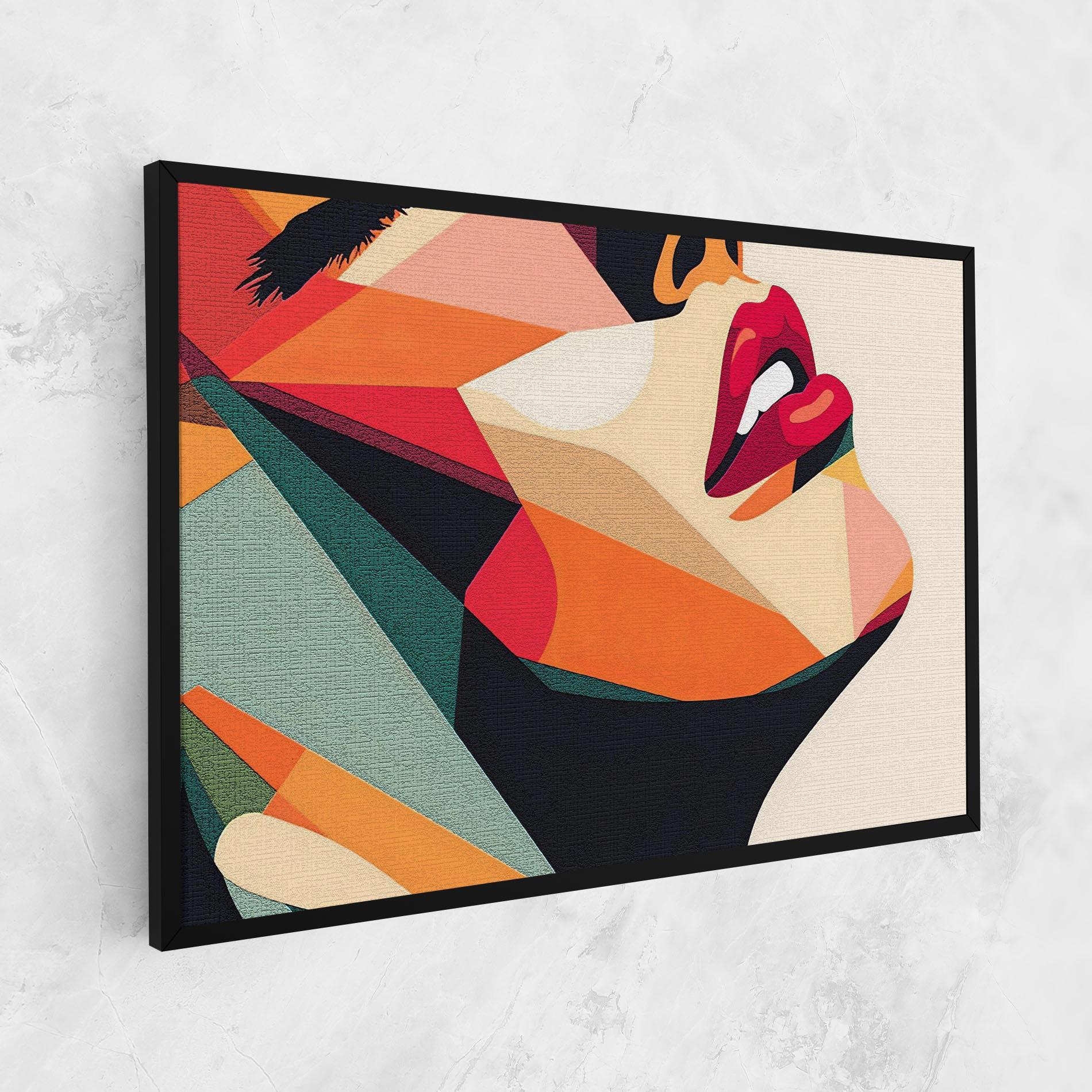 Vászonkép Pop Art Lips mockup 1