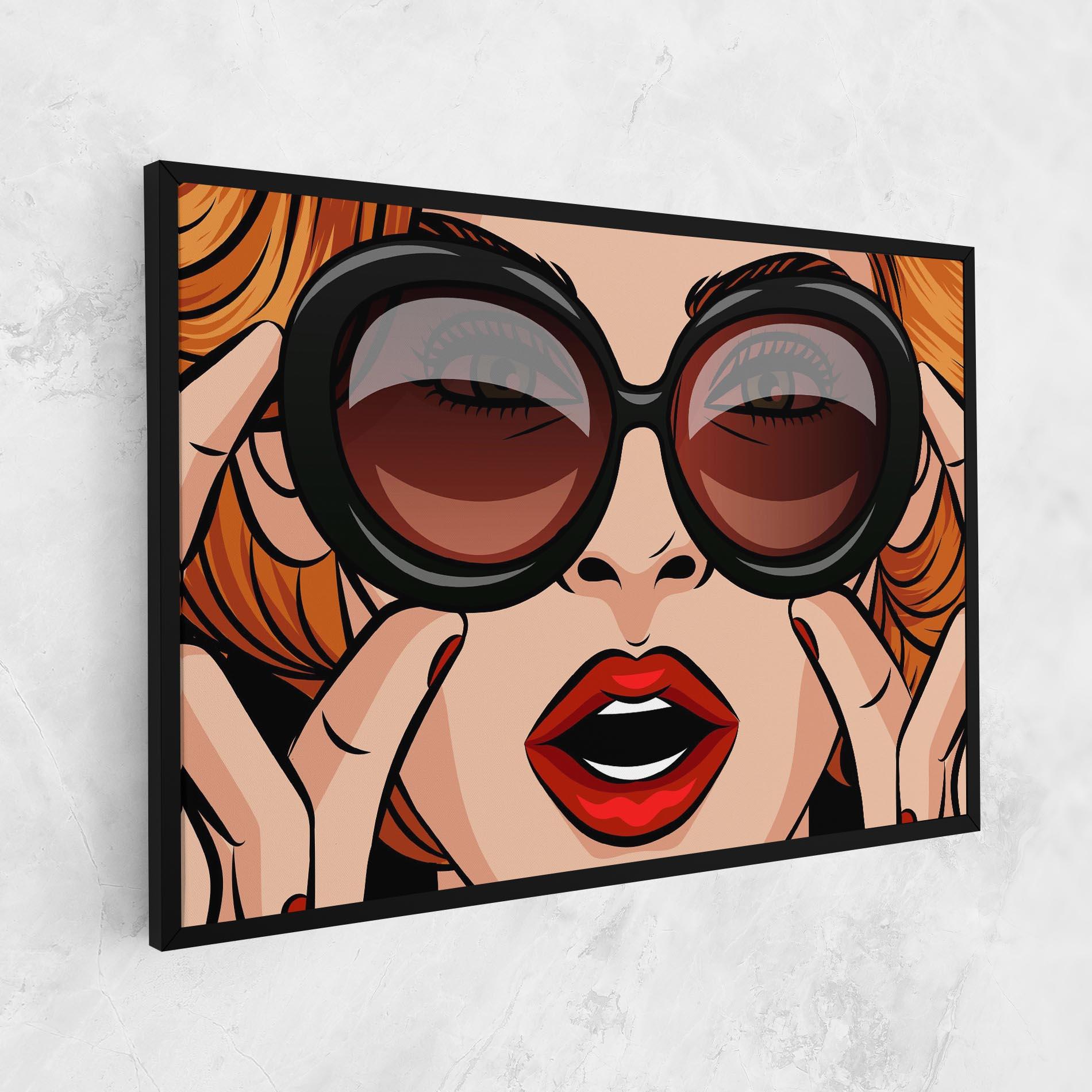 Vászonkép Pop Glasses Woman mockup 1