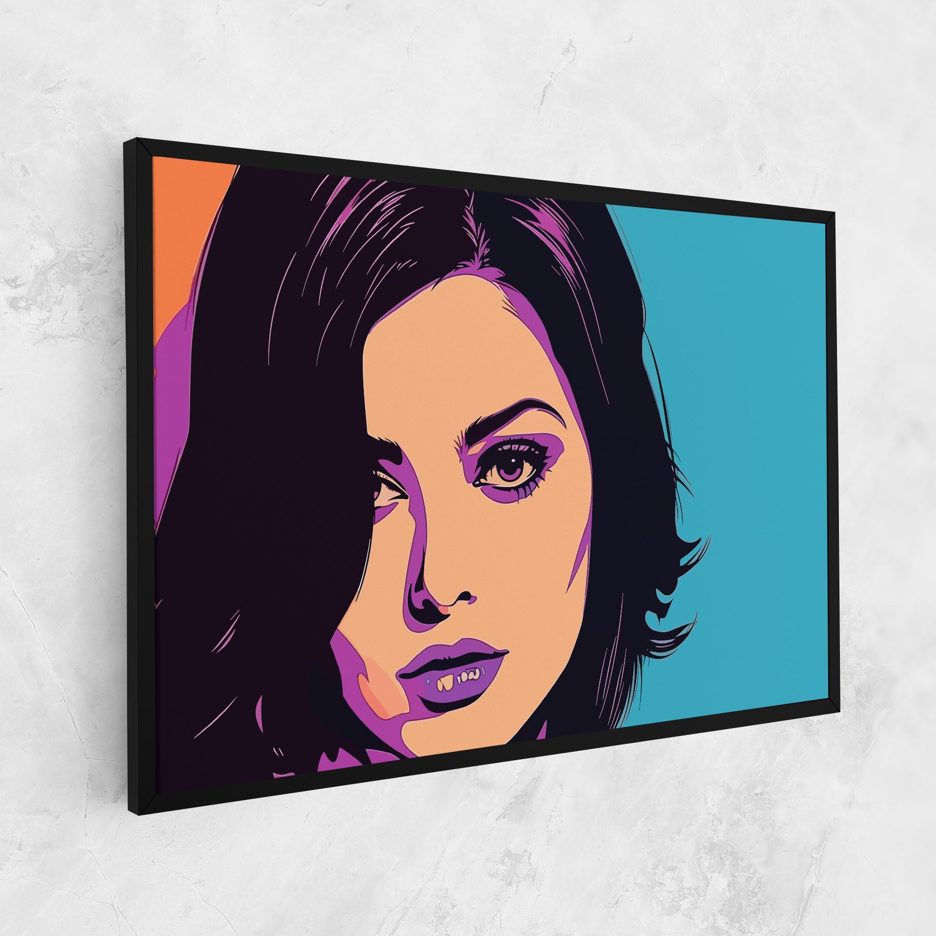 Vászonkép Pop Purple Woman mockup 1