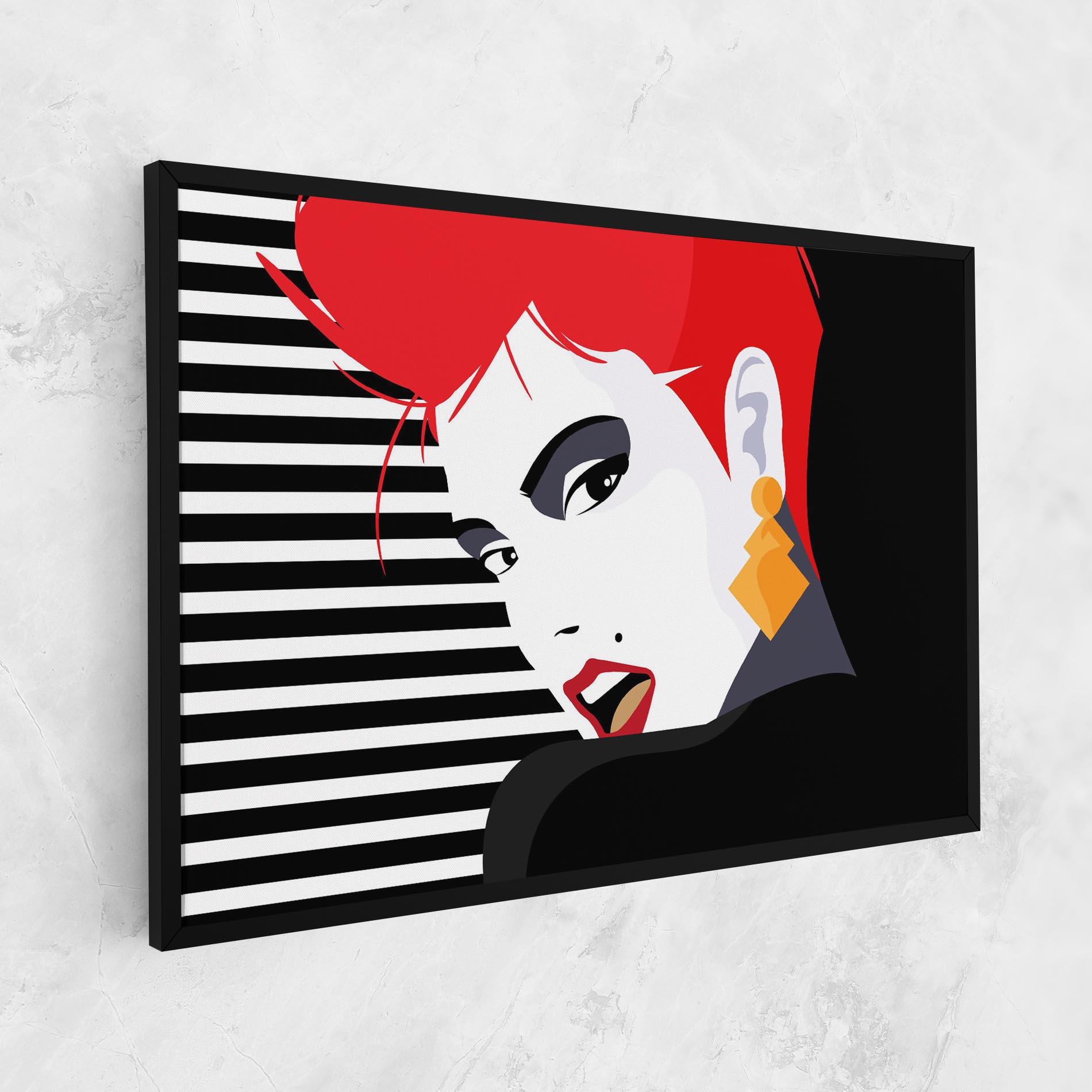 Vászonkép Red Pop Hair mockup 1