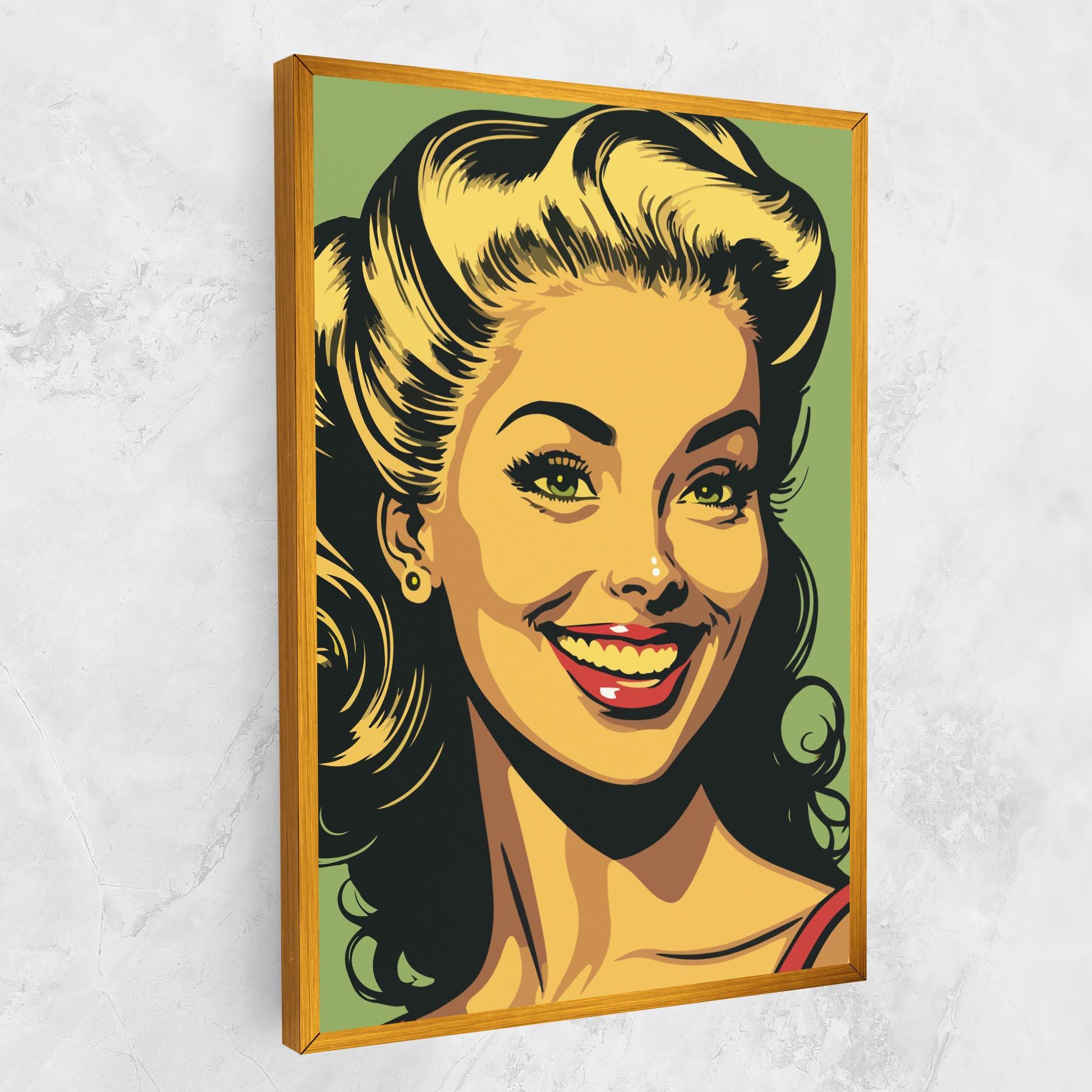 Vászonkép Green Light Pop Lady mockup 1