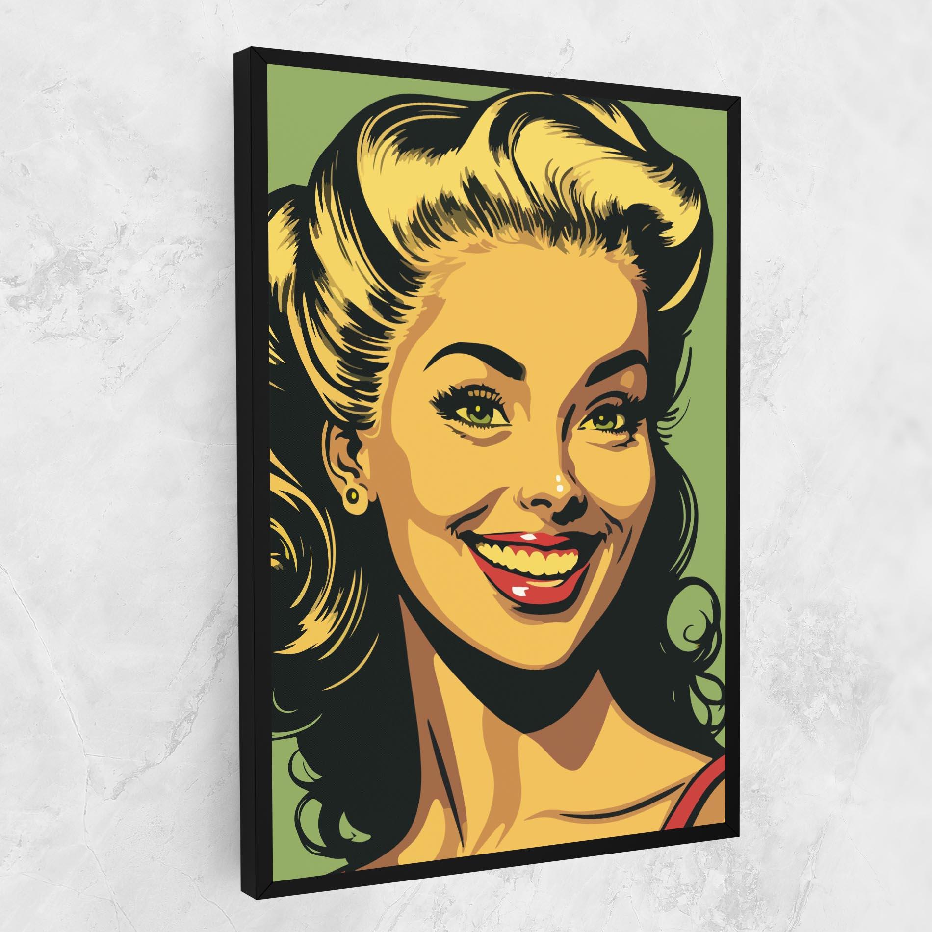 Vászonkép Green Light Pop Lady mockup 1