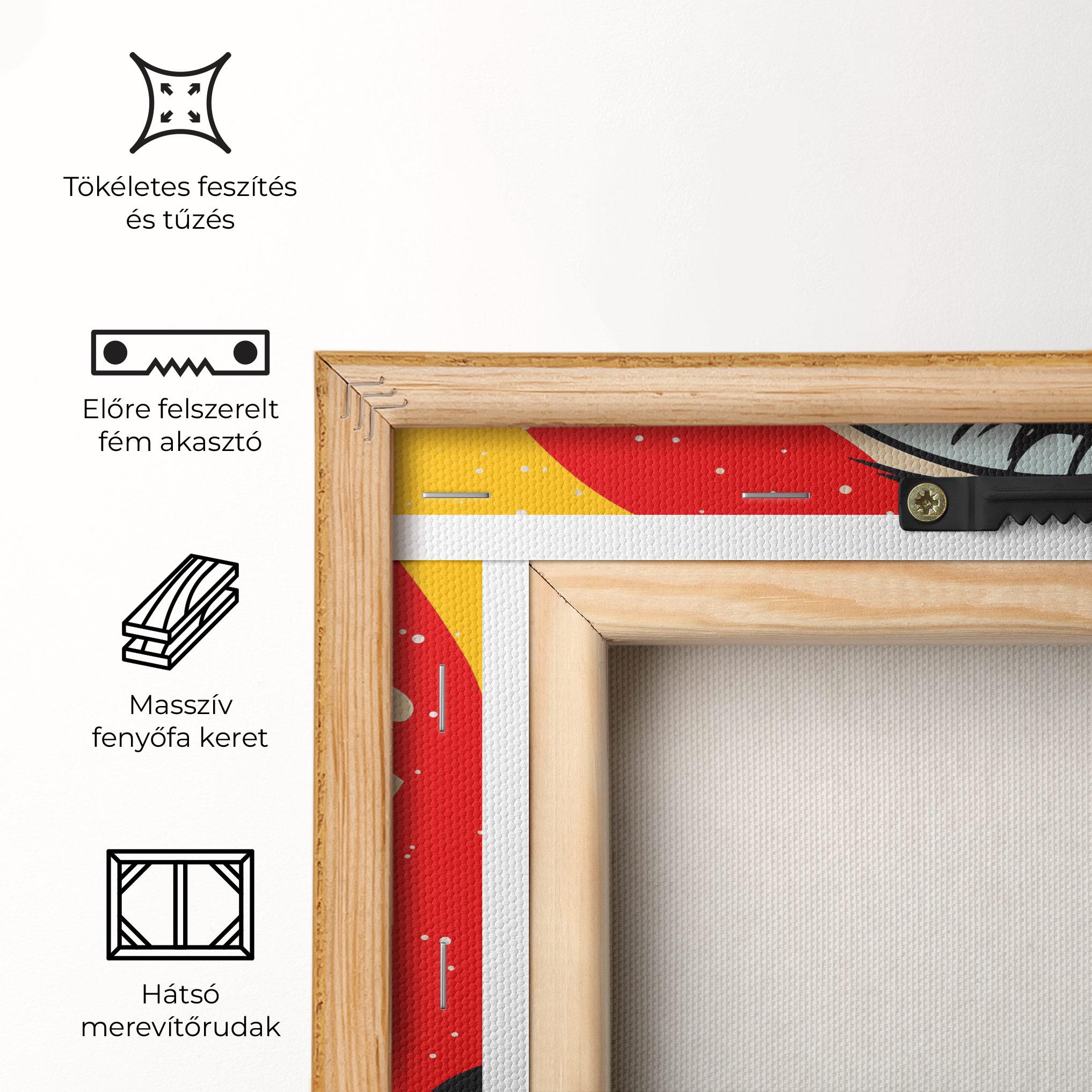 Vászonkép Blue Pop Eye mockup 5