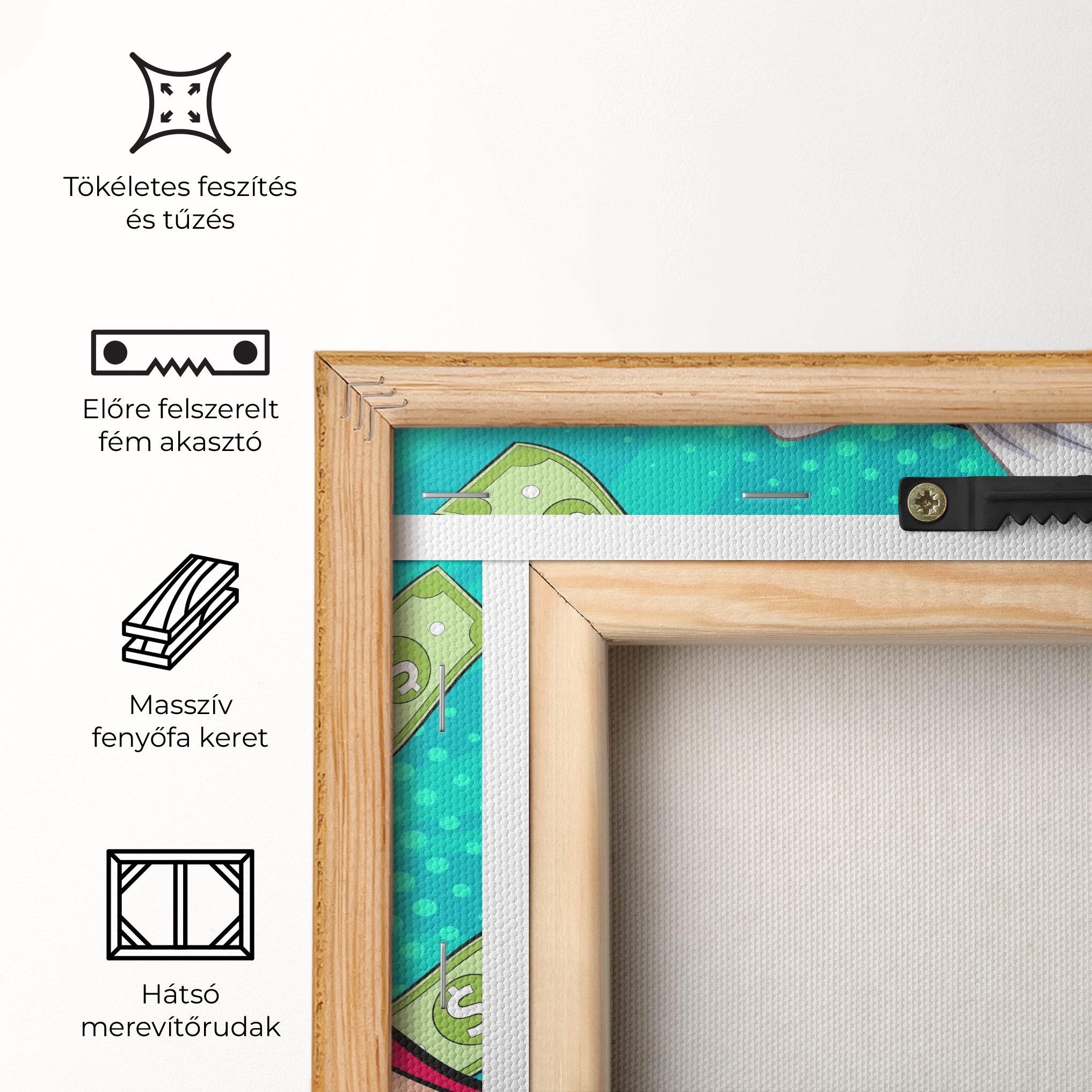 Vászonkép Money Pop Art mockup 5