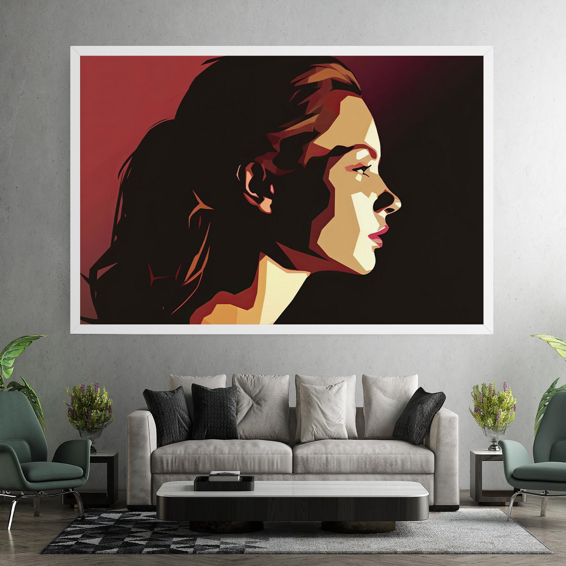 Cream Red Pop Art mockup 7