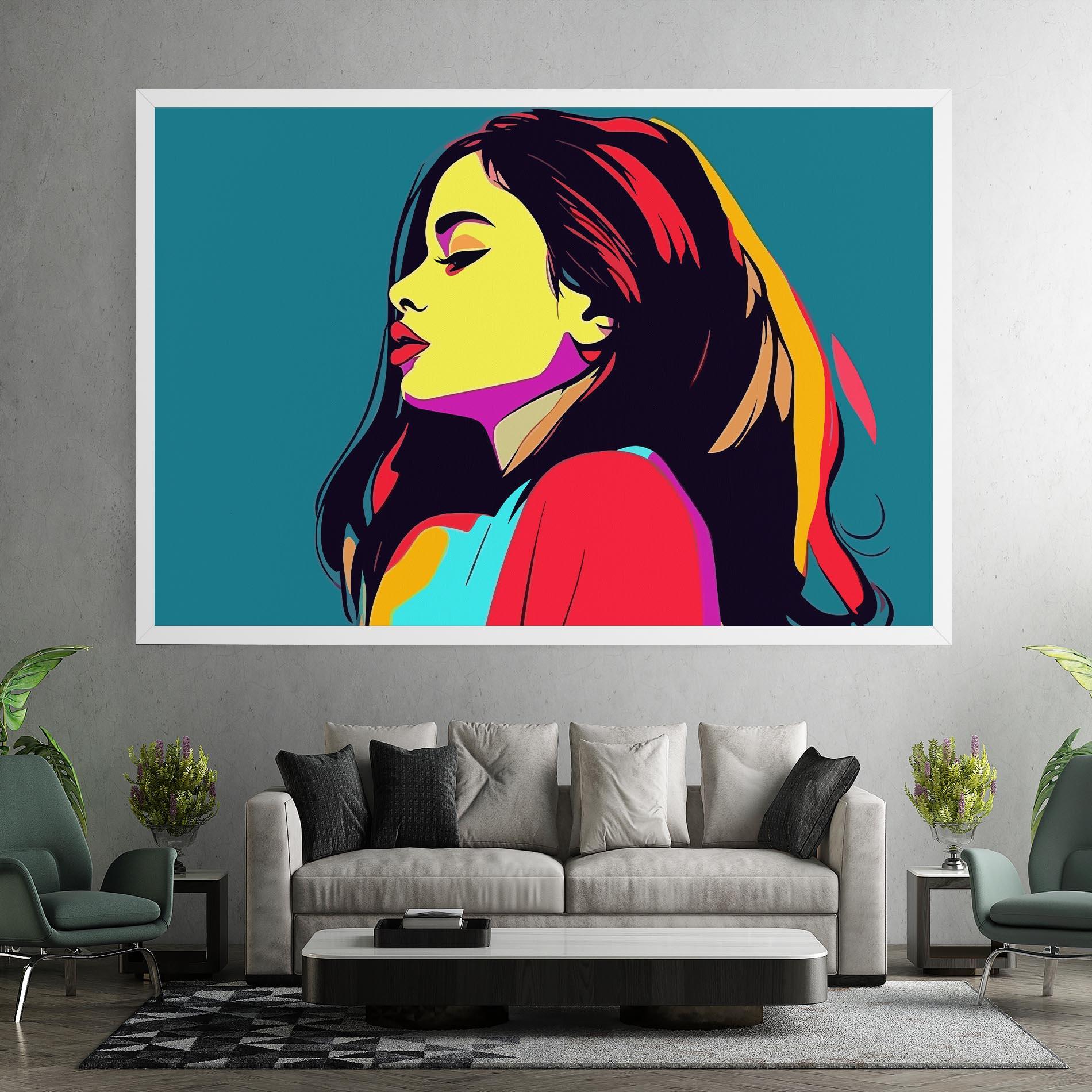 Vászonkép Pop Art Woman mockup 7