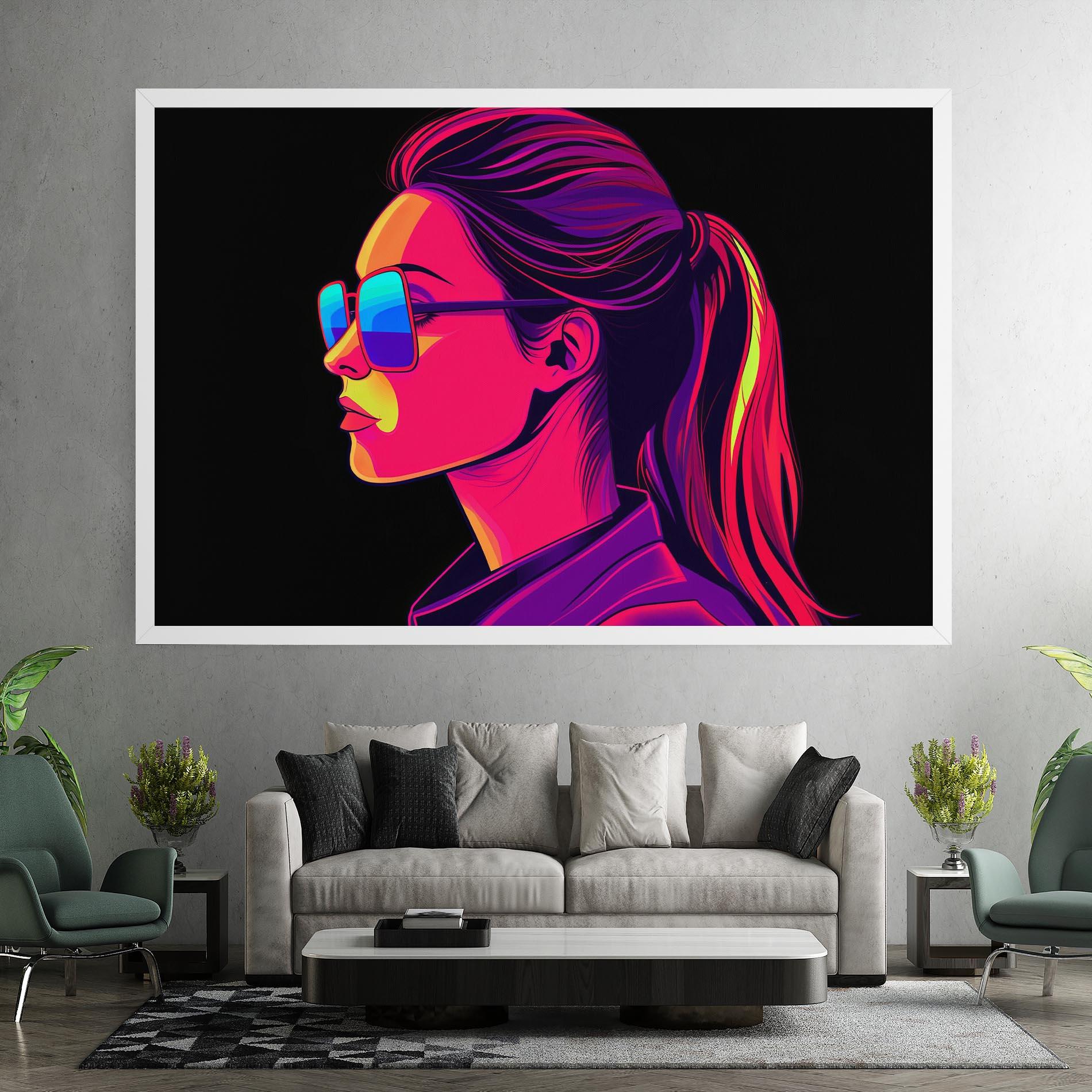 Vászonkép Purple Pop Hair mockup 7