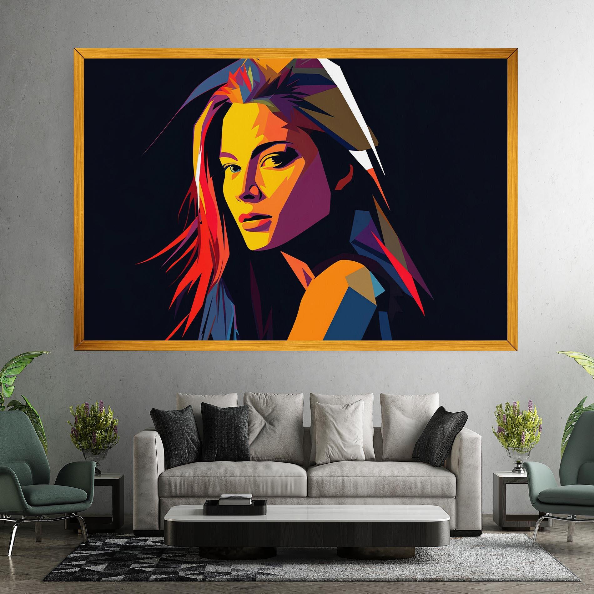 Vászonkép Orange Pop Light mockup 7