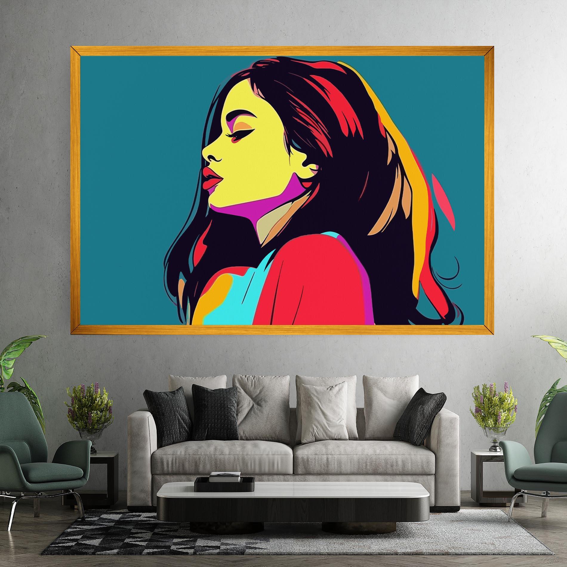 Vászonkép Pop Art Woman mockup 7
