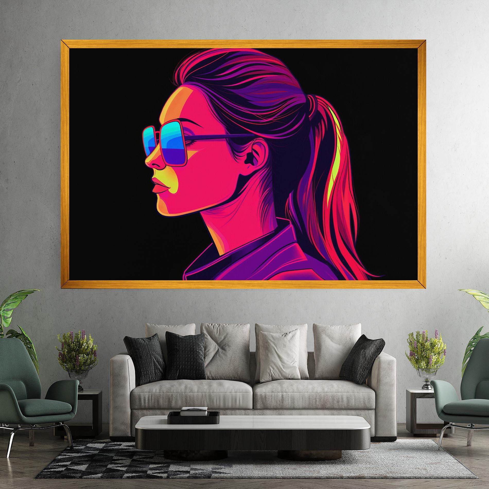 Vászonkép Purple Pop Hair mockup 7