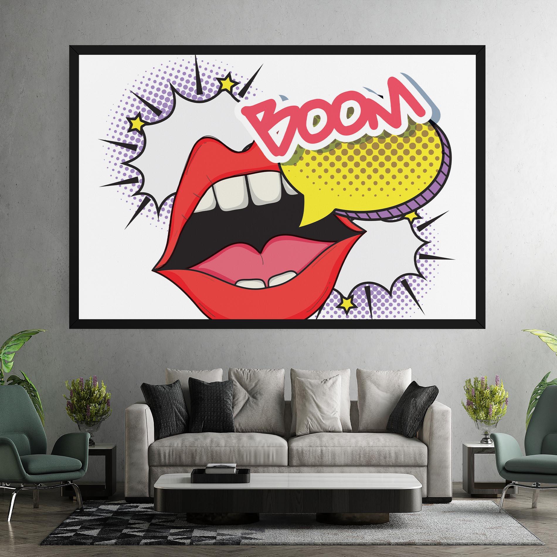 Vászonkép Boom Pop Art mockup 7