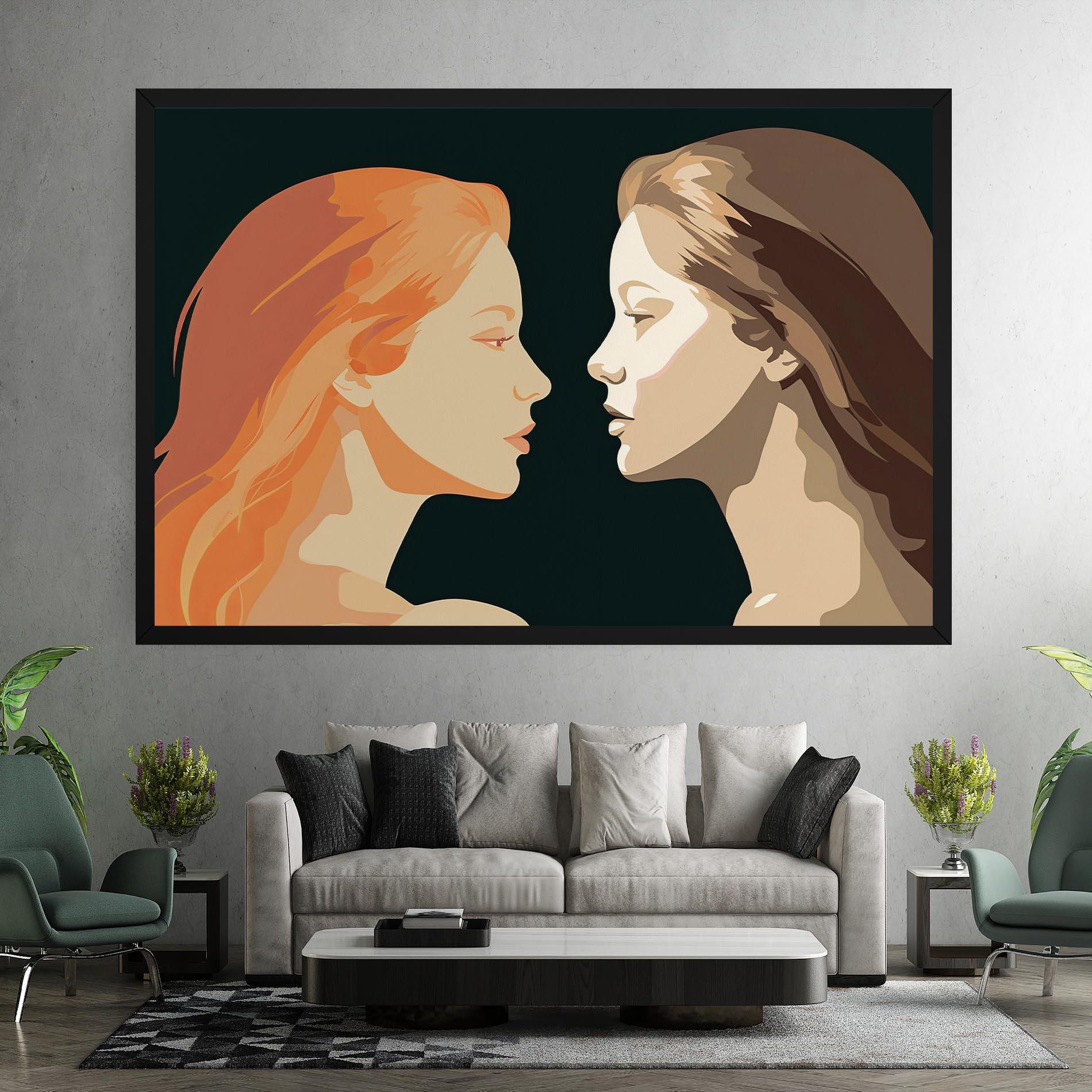 Vászonkép Orange Pop Girl mockup 7