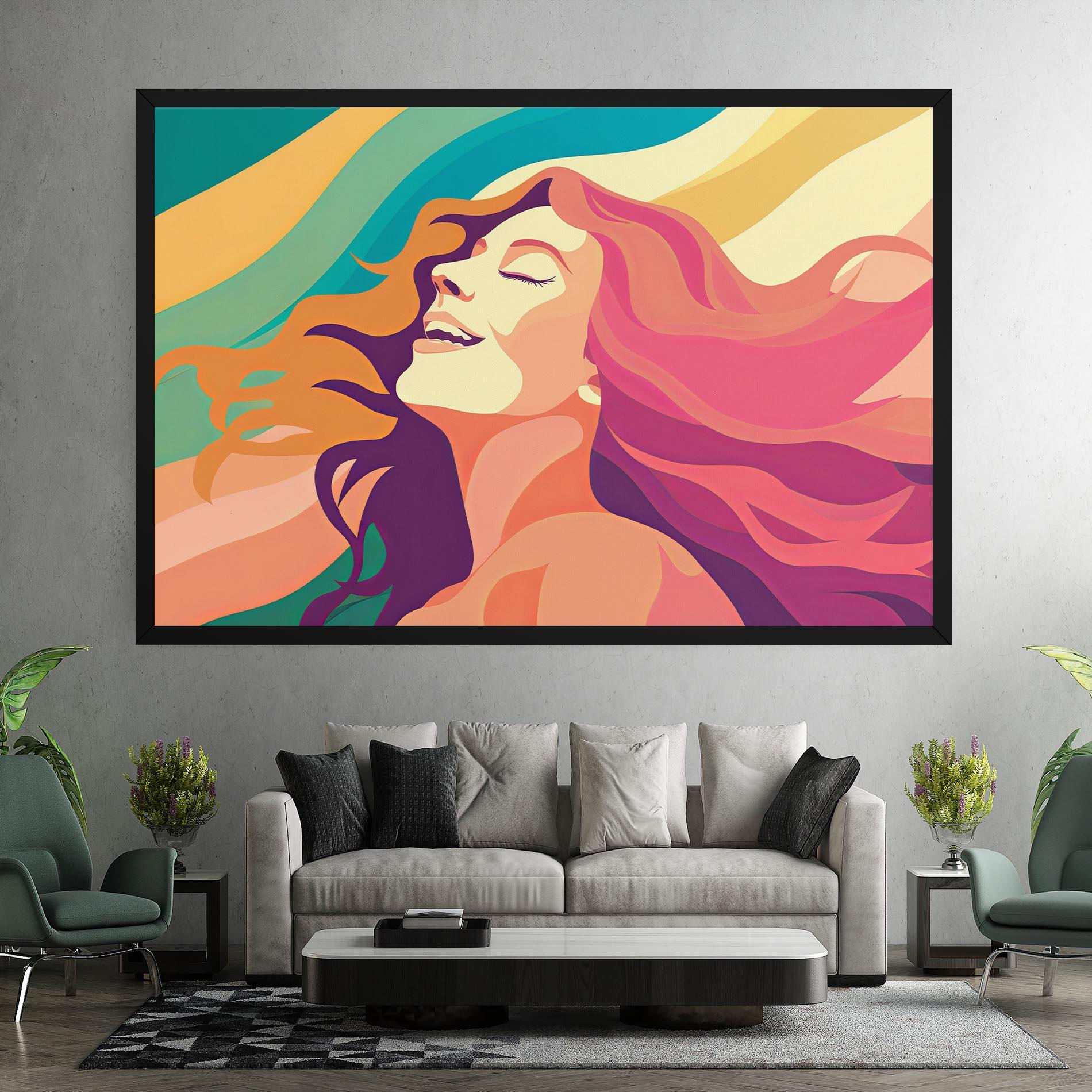 Vászonkép Pink Pop Hair mockup 7