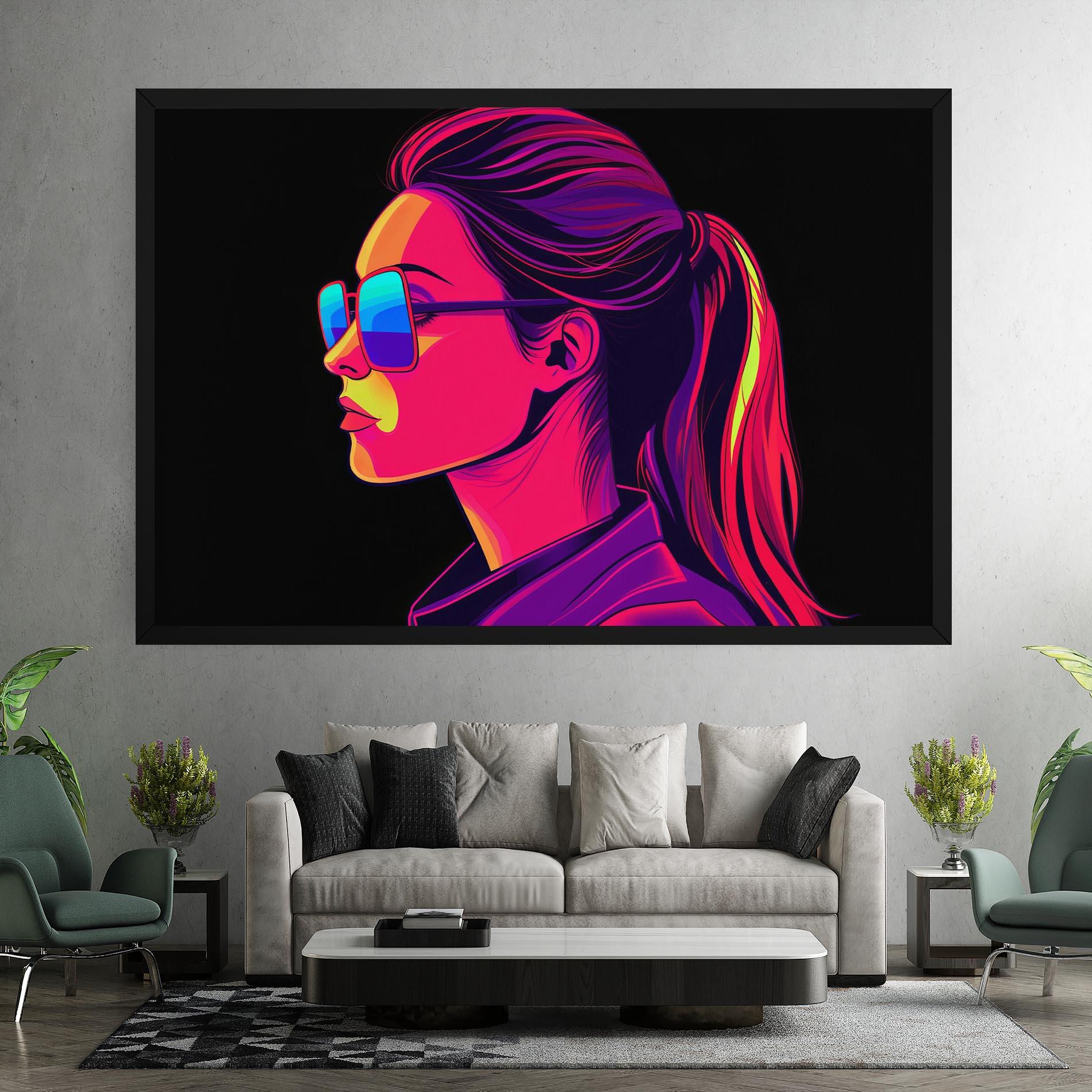 Vászonkép Purple Pop Hair mockup 7