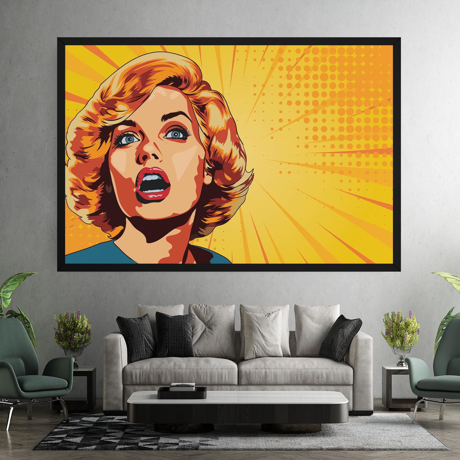 Surprised Blonde Lady mockup 7