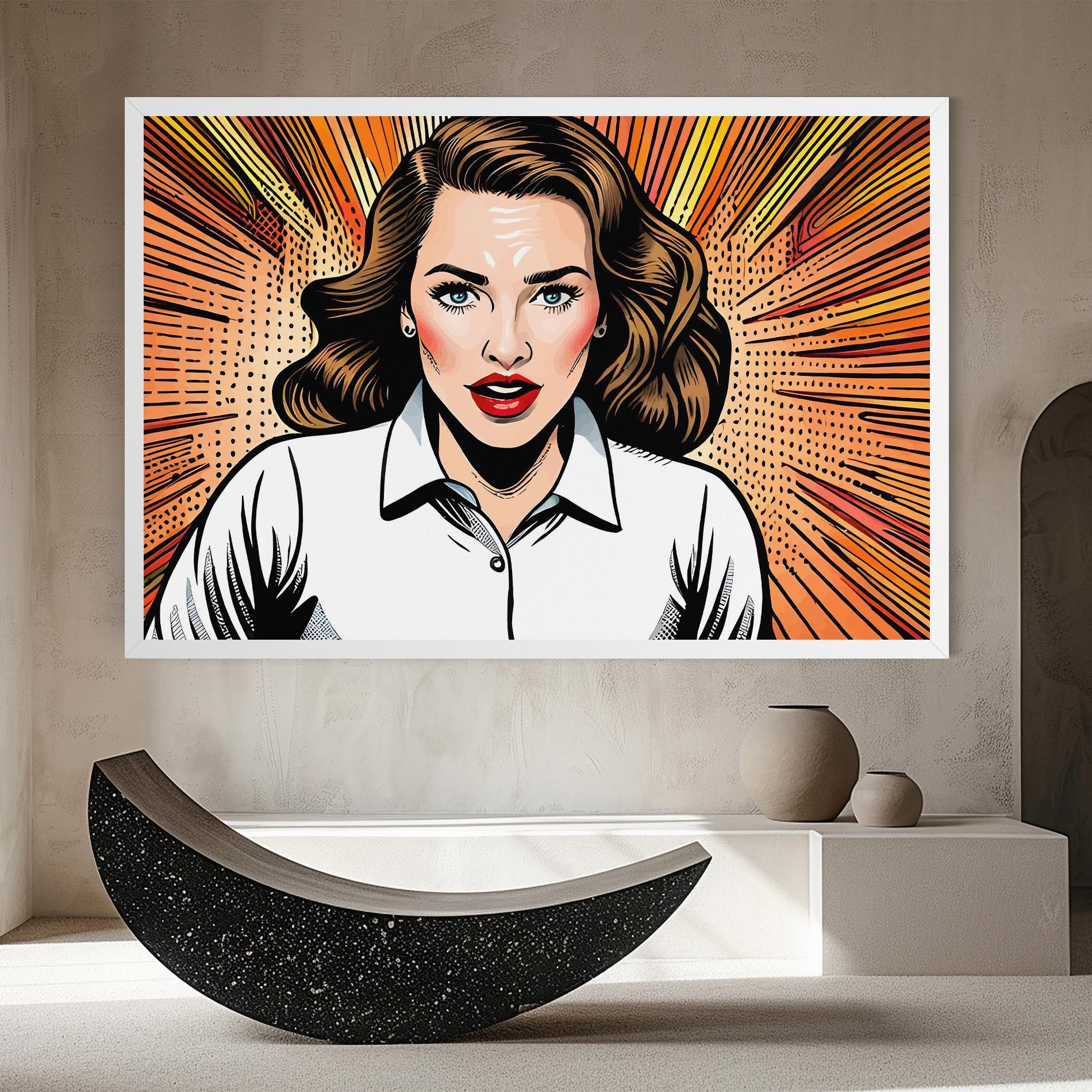 Vászonkép Blue Eye Pop Art mockup 8