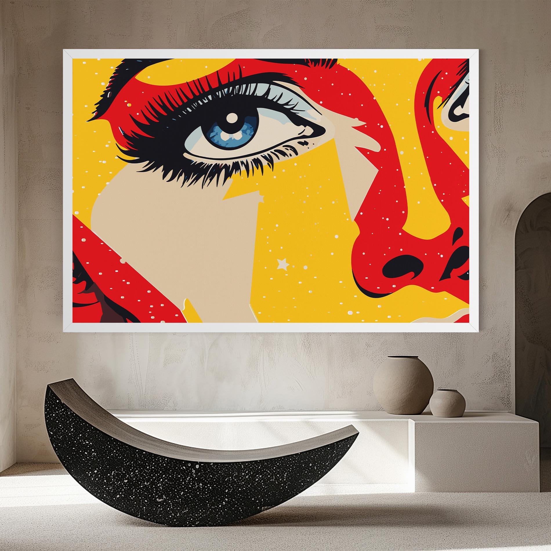 Vászonkép Blue Pop Eye mockup 8