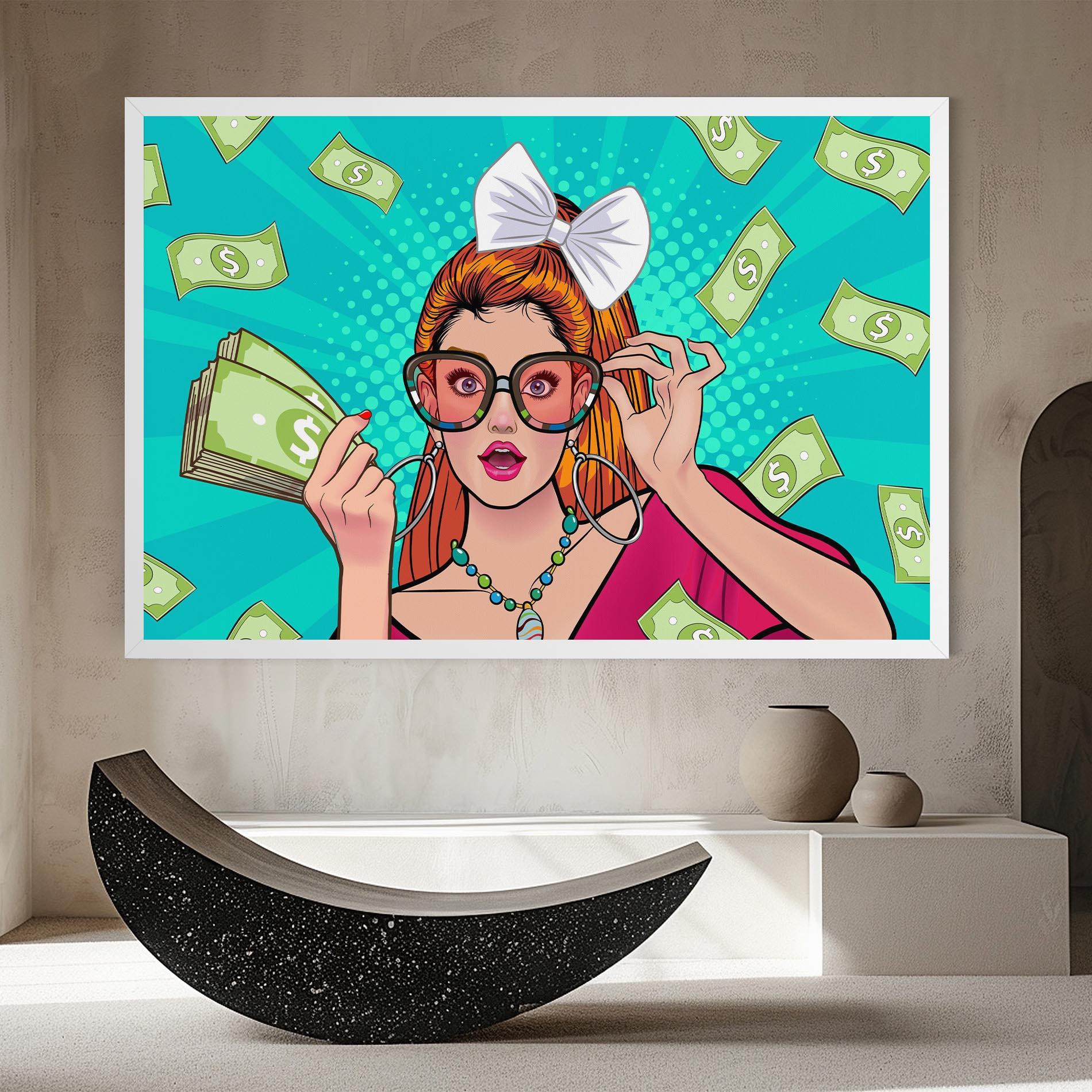 Vászonkép Money Pop Art mockup 8