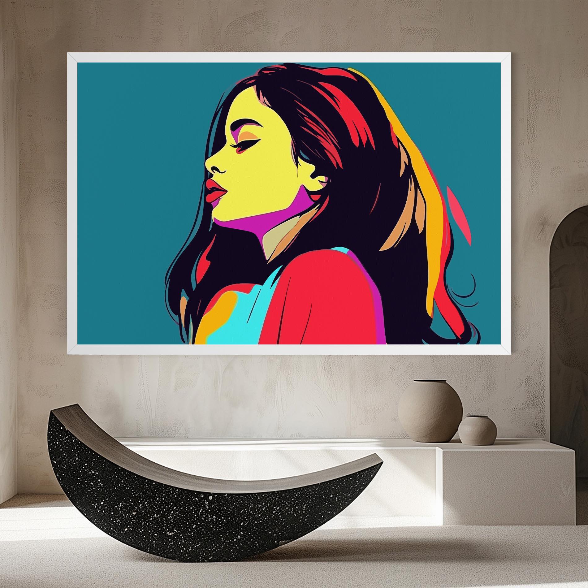 Vászonkép Pop Art Woman mockup 8