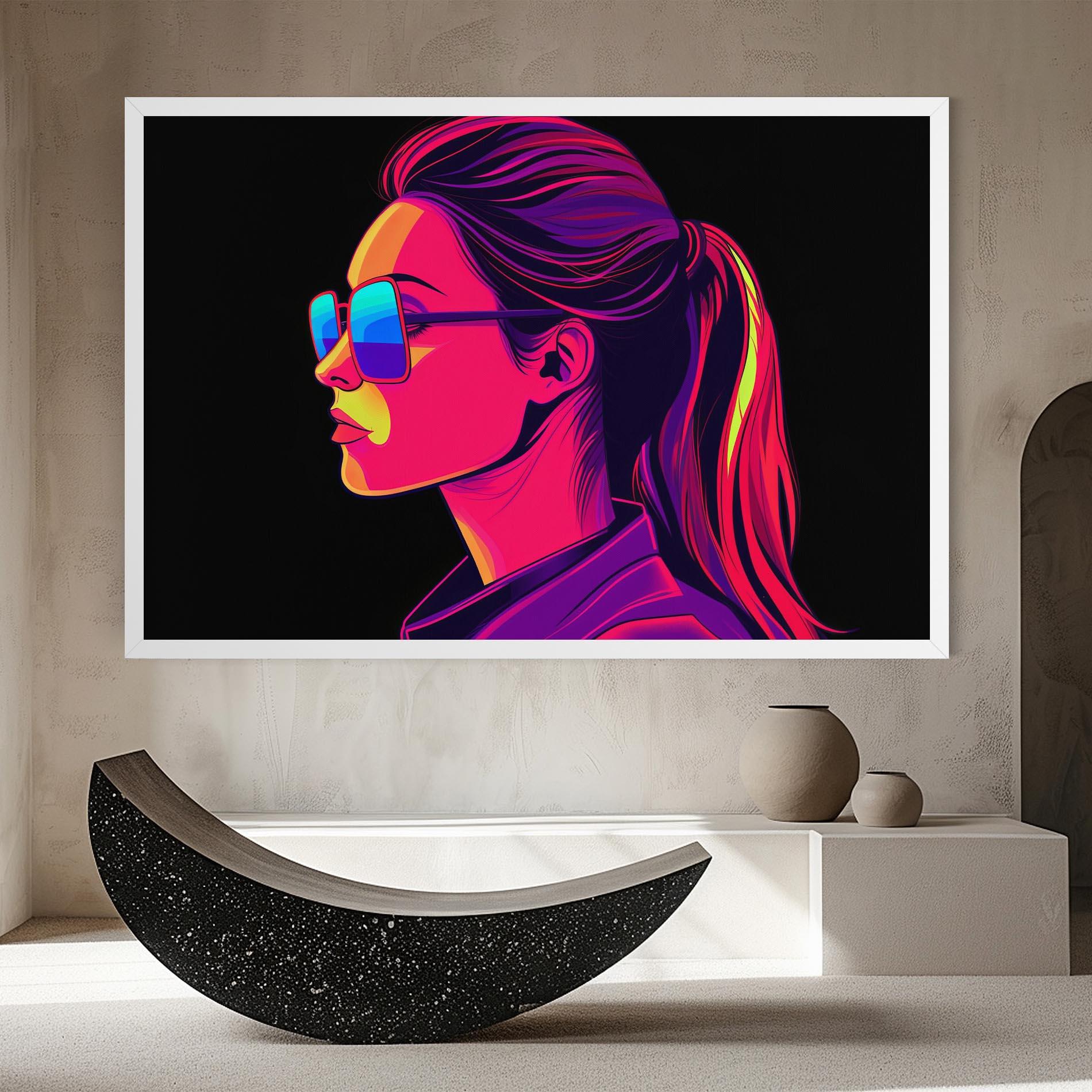 Vászonkép Purple Pop Hair mockup 8