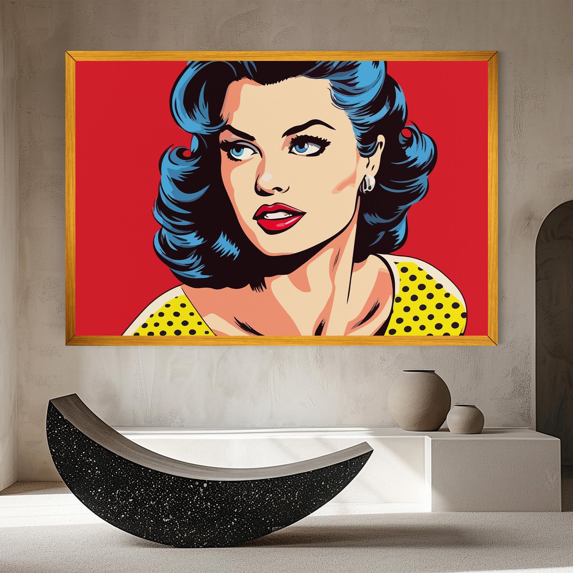 Vászonkép Blue Pop Eyes mockup 8