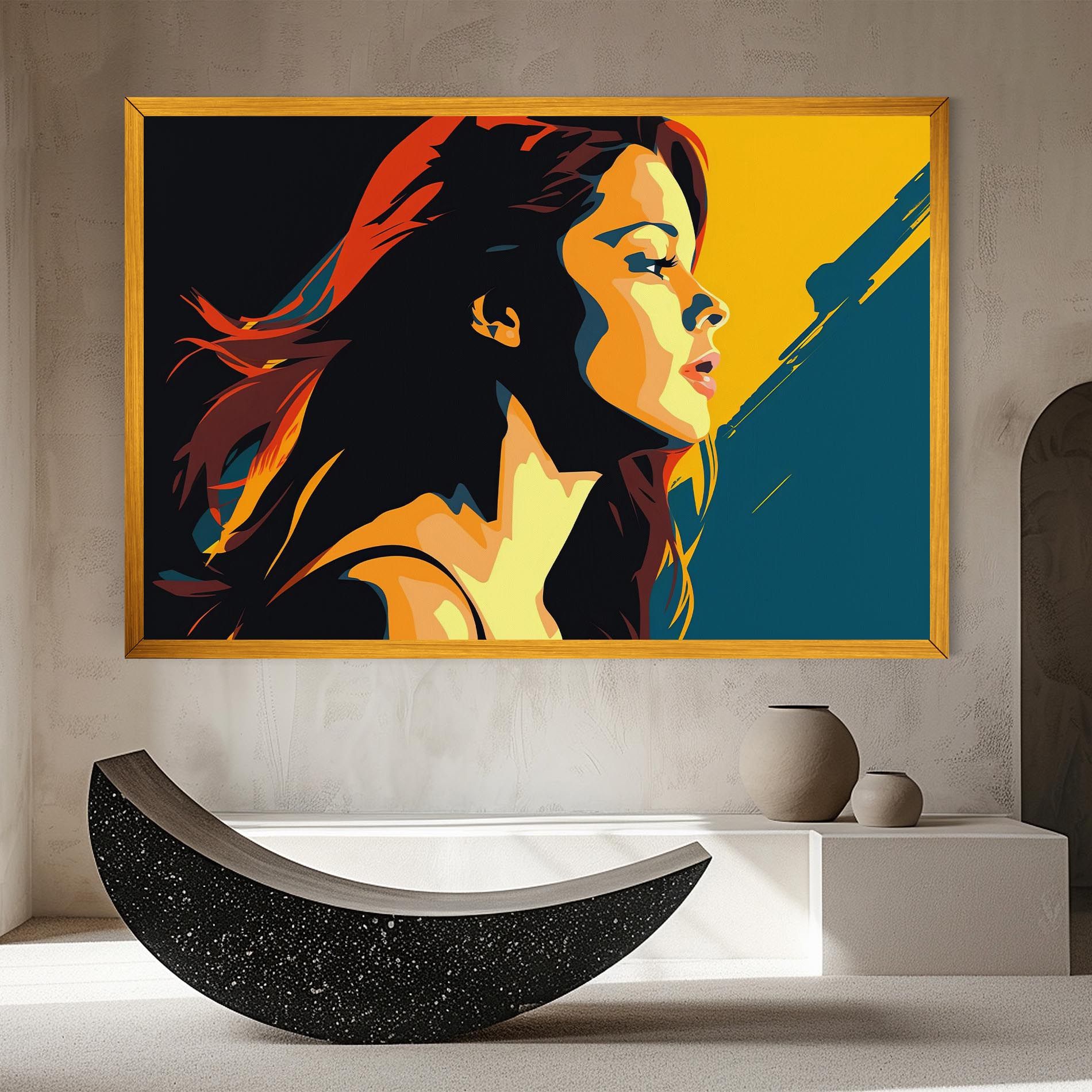 Blue Yellow Pop Art mockup 8