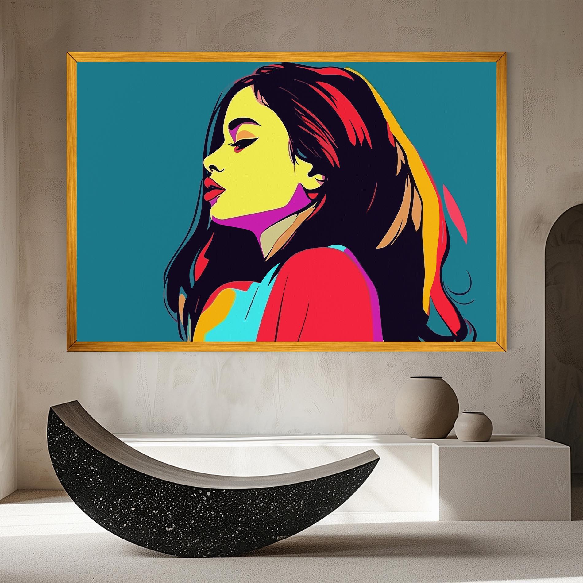 Vászonkép Pop Art Woman mockup 8