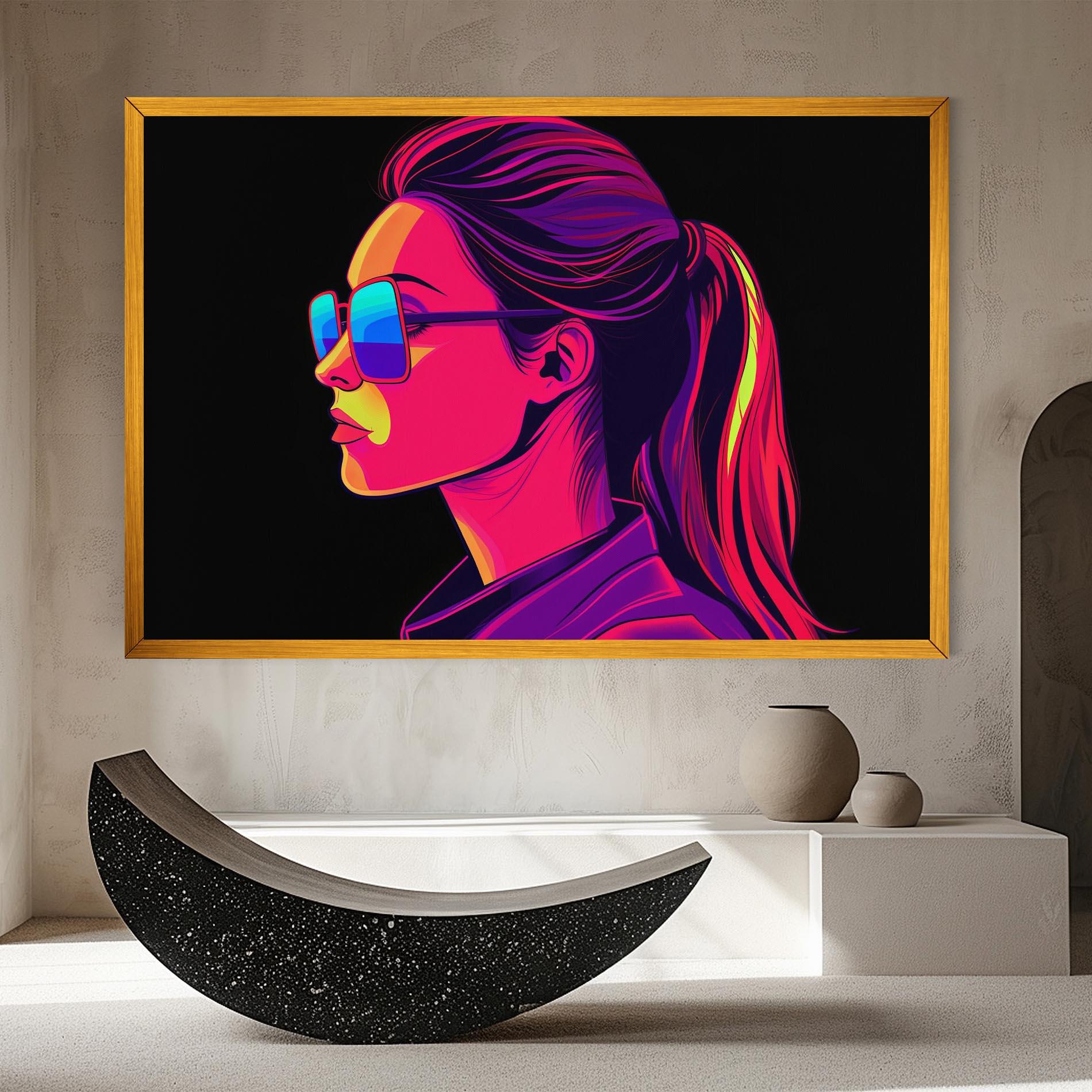 Vászonkép Purple Pop Hair mockup 8