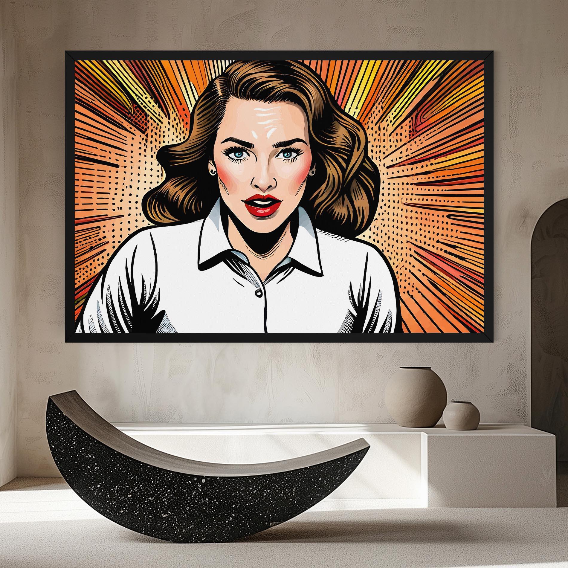 Vászonkép Blue Eye Pop Art mockup 8