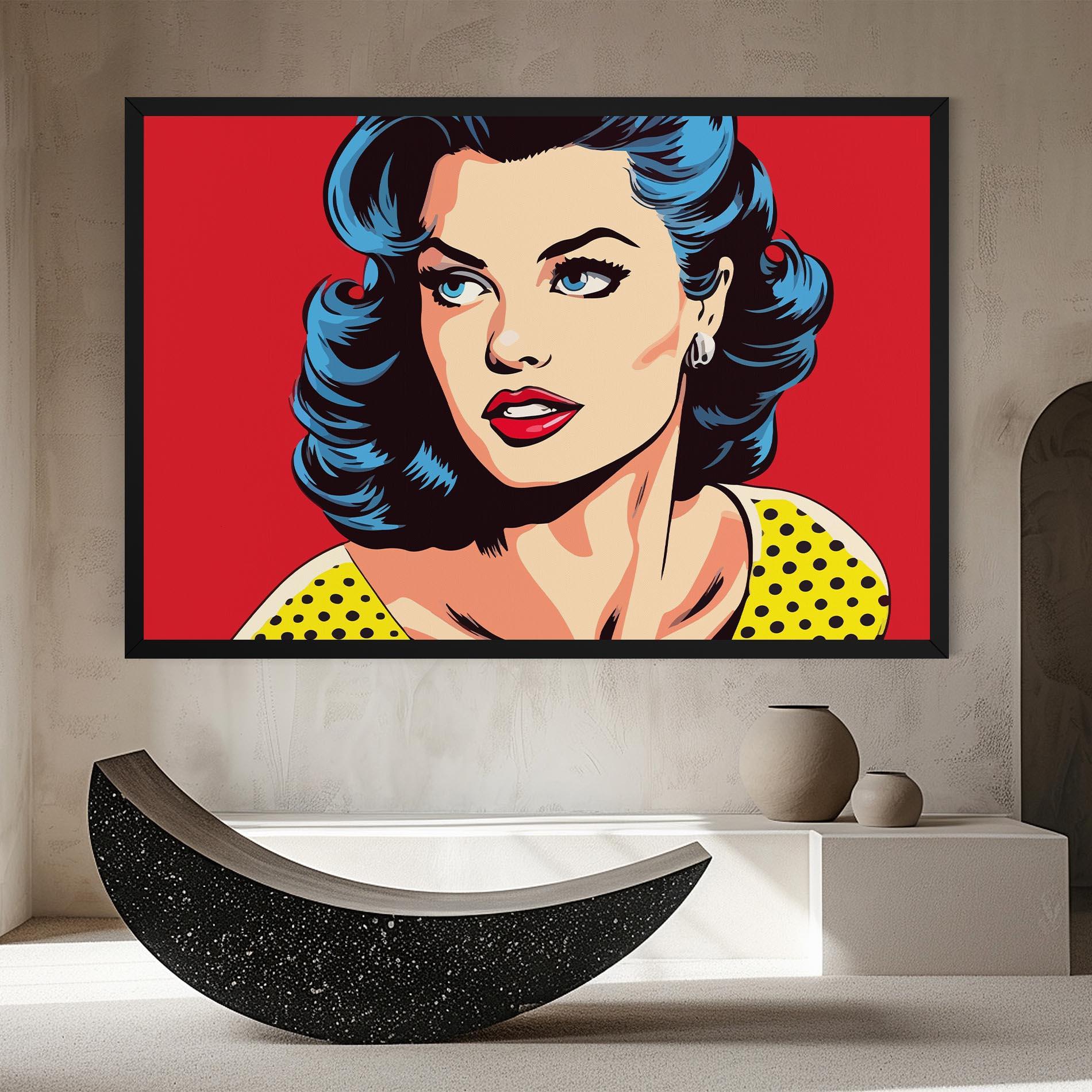 Vászonkép Blue Pop Eyes mockup 8