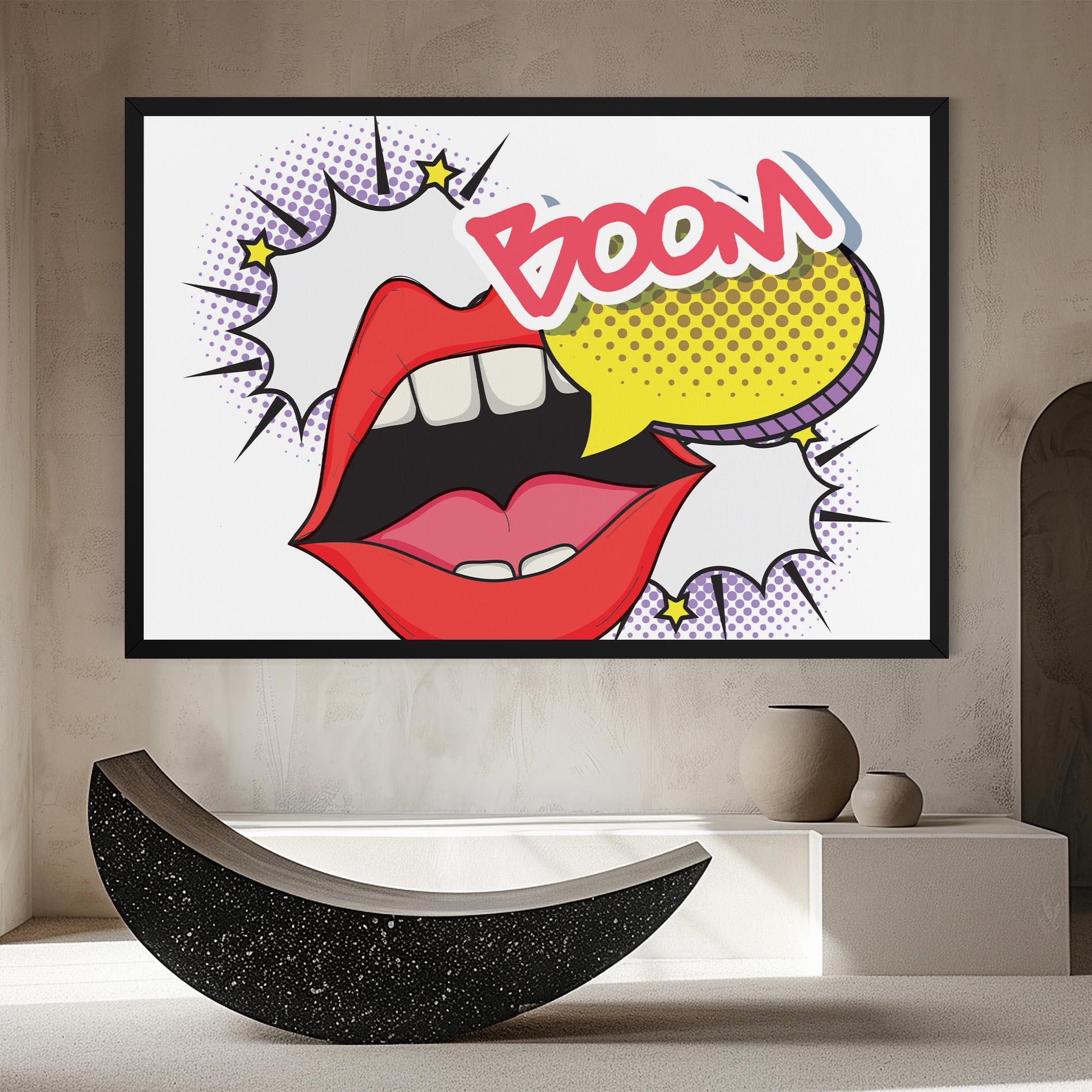 Vászonkép Boom Pop Art mockup 8