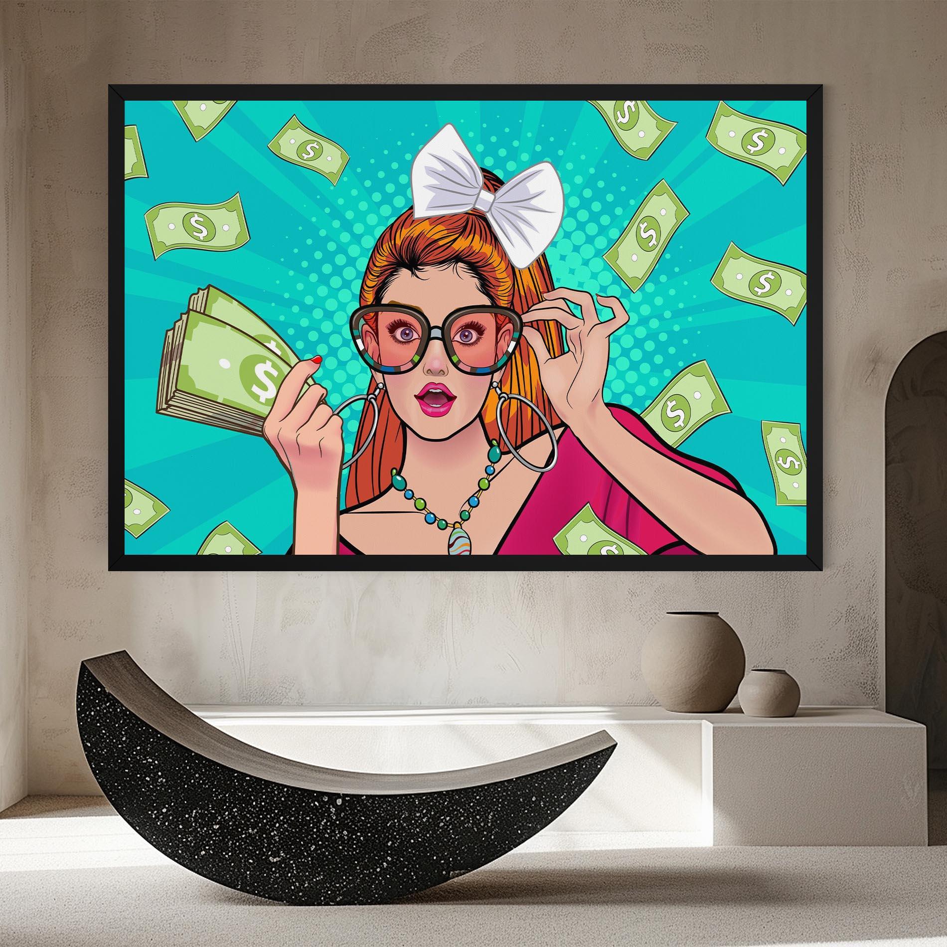 Vászonkép Money Pop Art mockup 8