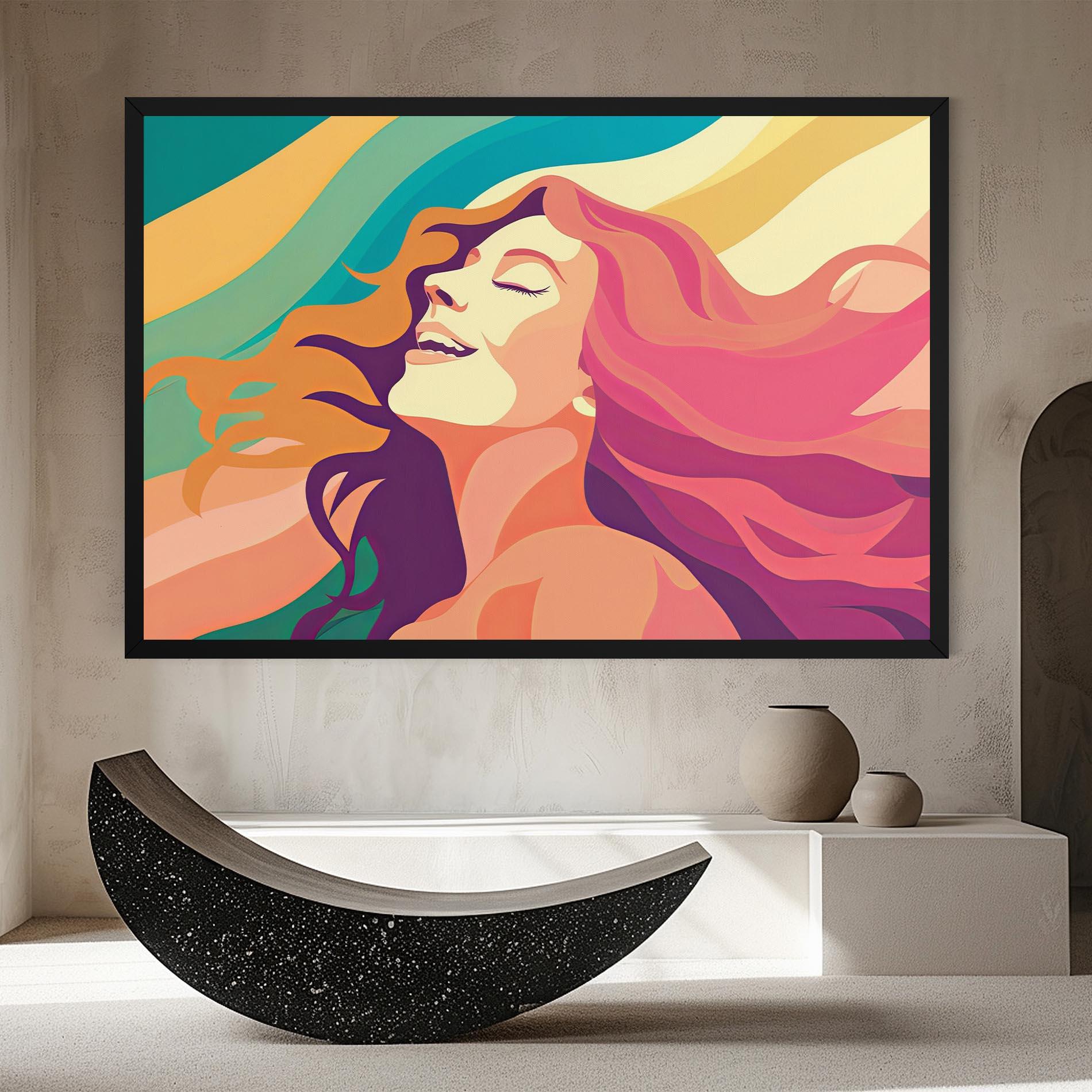 Vászonkép Pink Pop Hair mockup 8