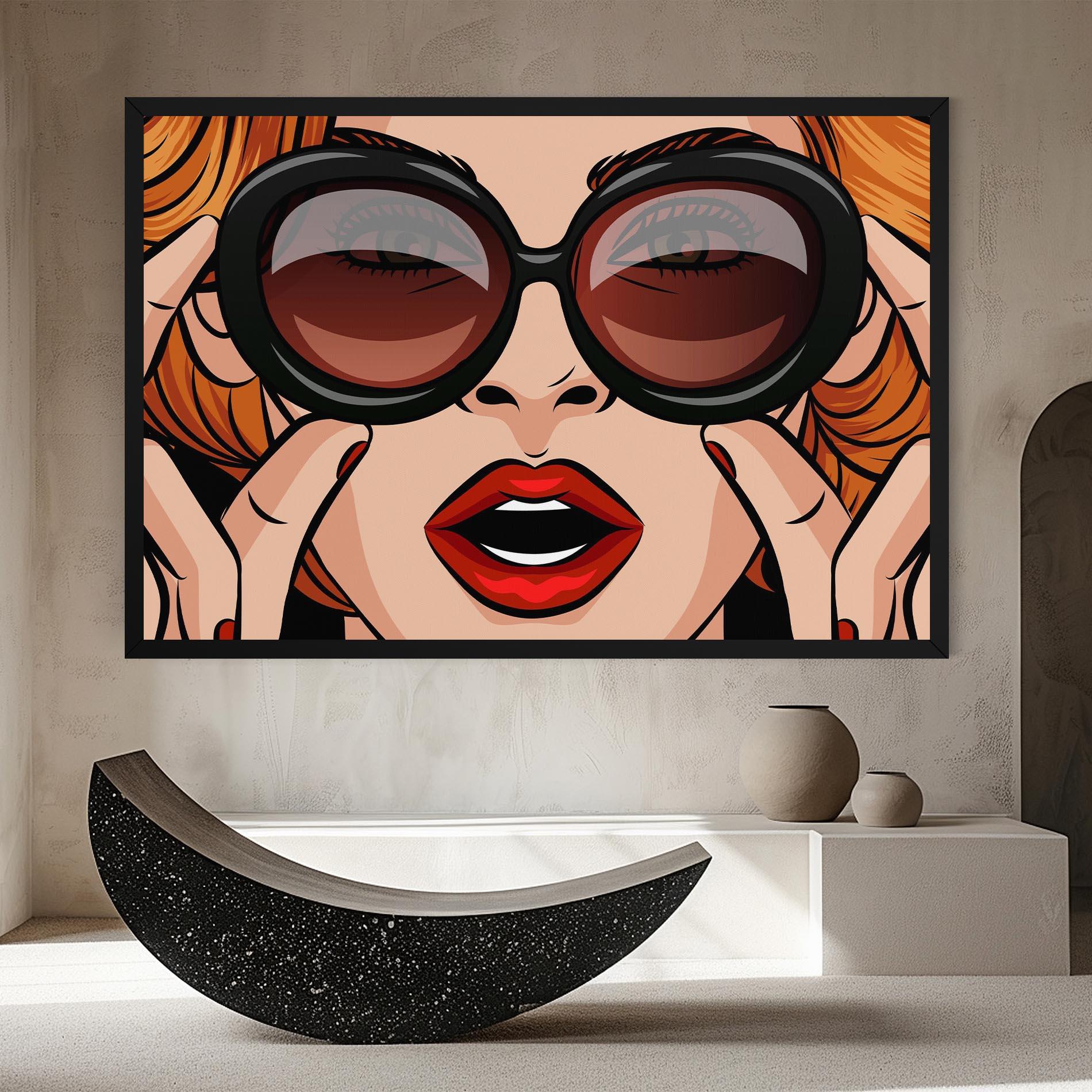 Vászonkép Pop Glasses Woman mockup 8