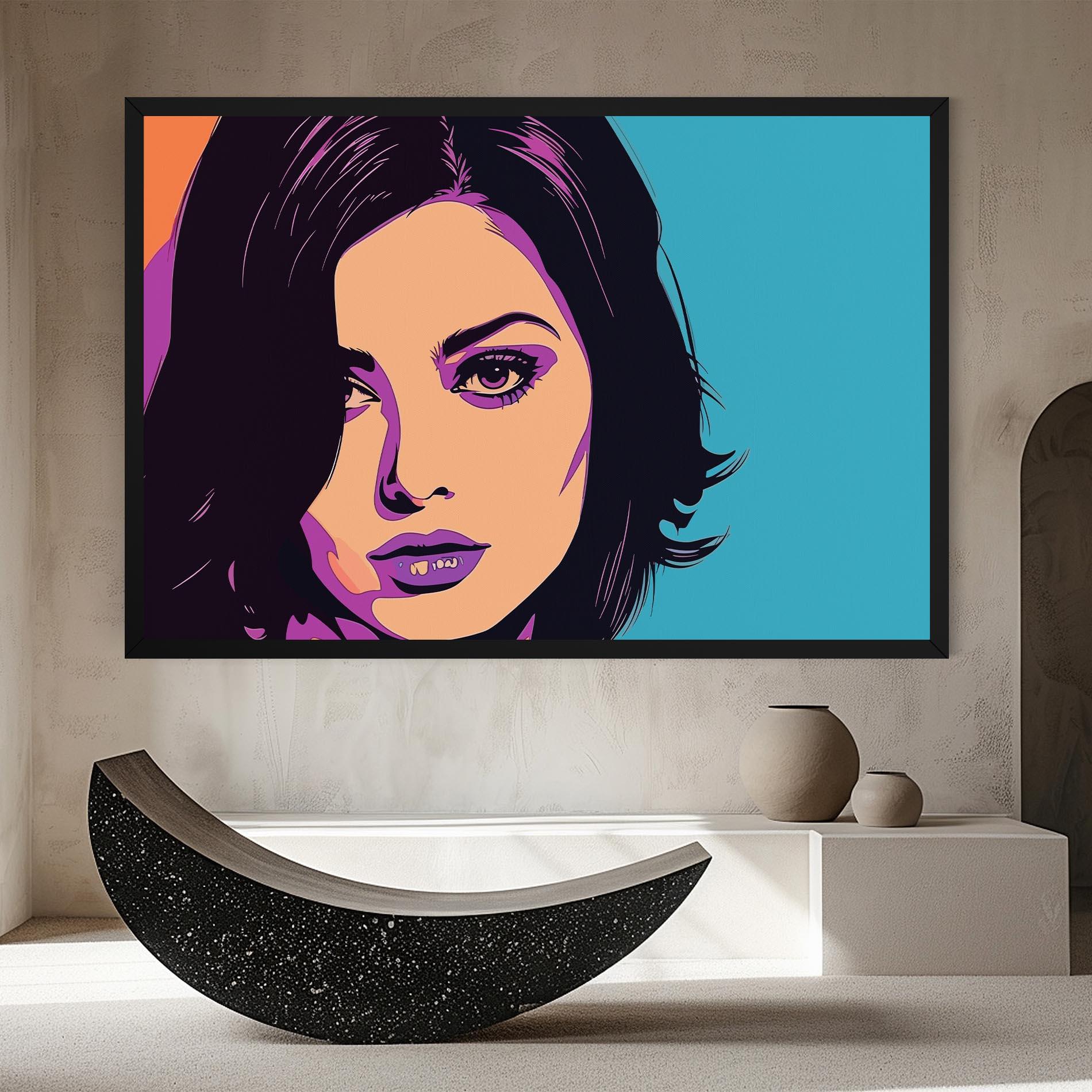 Vászonkép Pop Purple Woman mockup 8