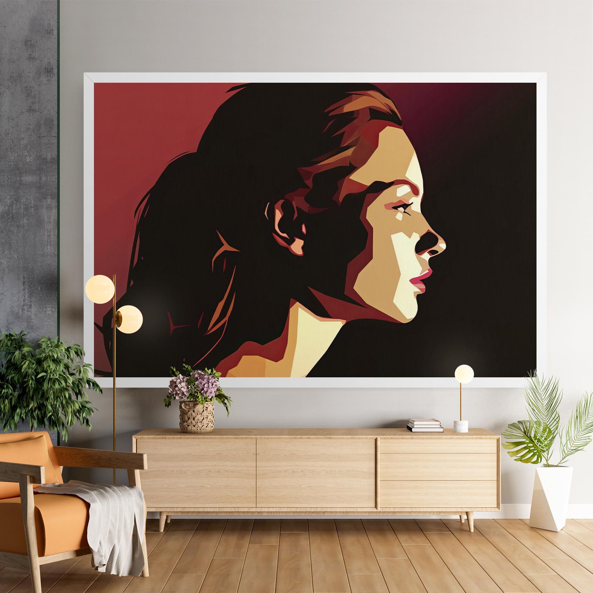 Cream Red Pop Art mockup 9