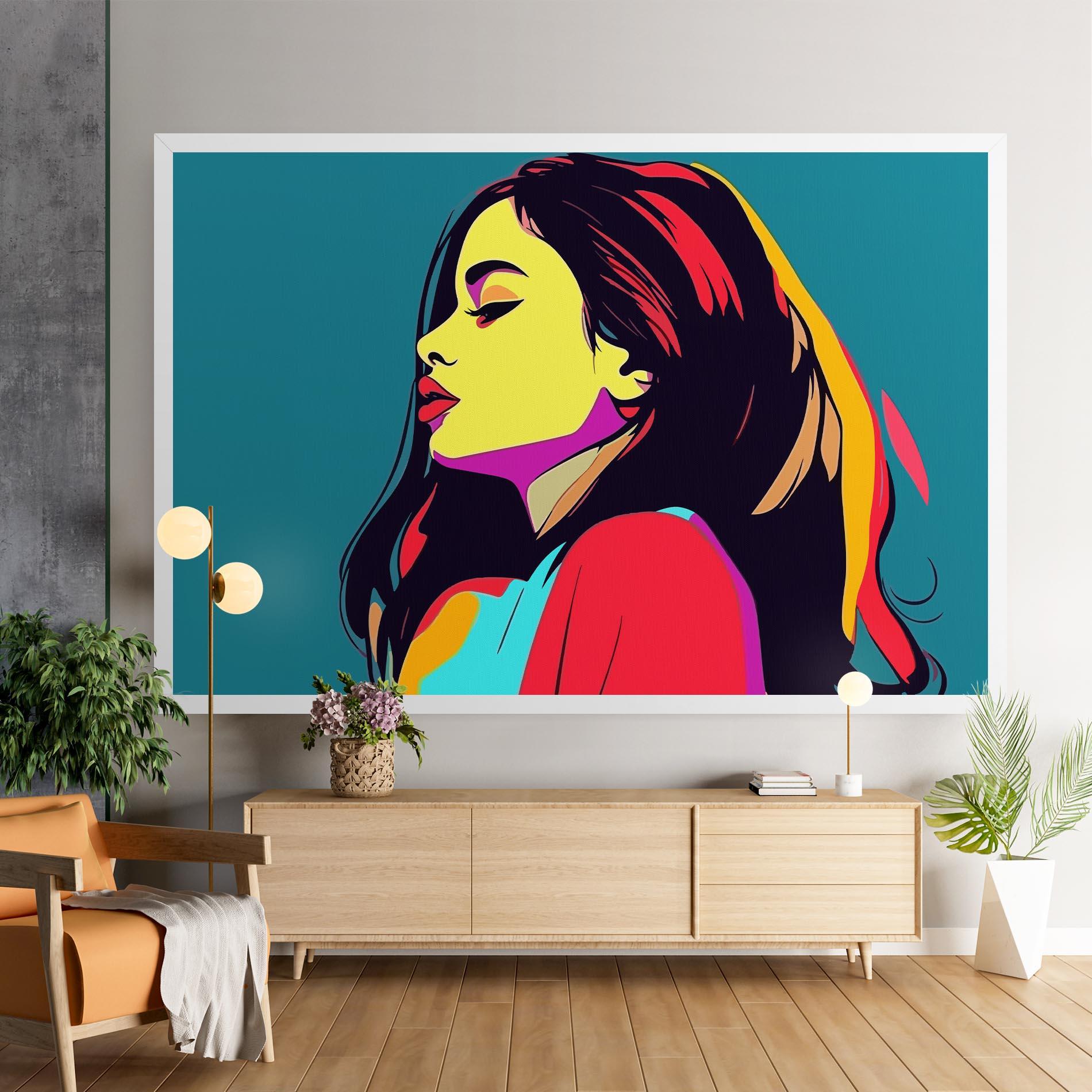 Vászonkép Pop Art Woman mockup 9