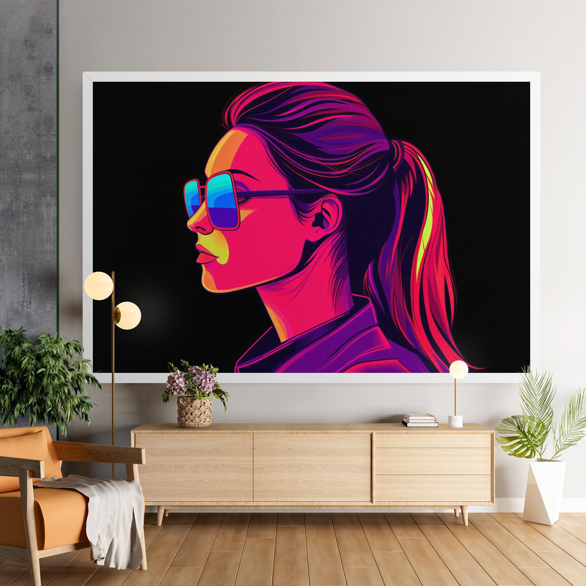 Vászonkép Purple Pop Hair mockup 9