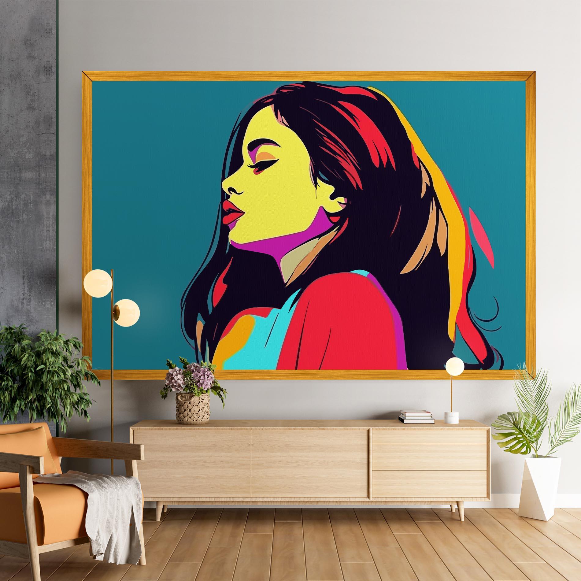 Vászonkép Pop Art Woman mockup 9