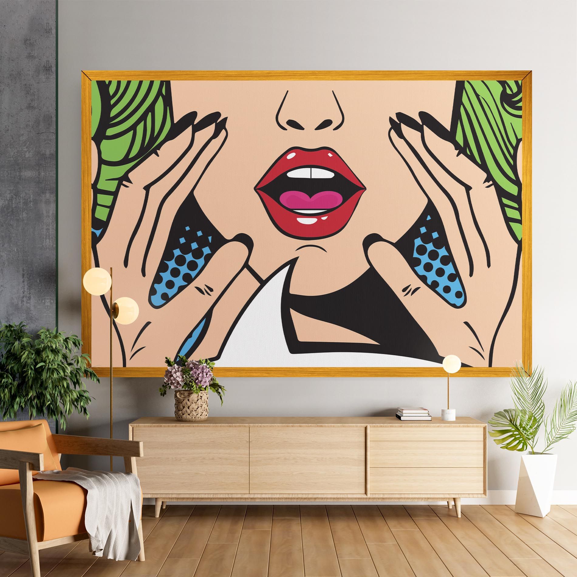Speaking Pop Art mockup 9