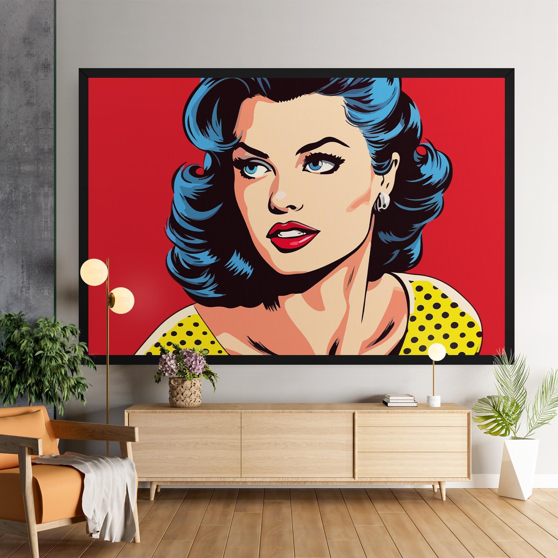 Vászonkép Blue Pop Eyes mockup 9