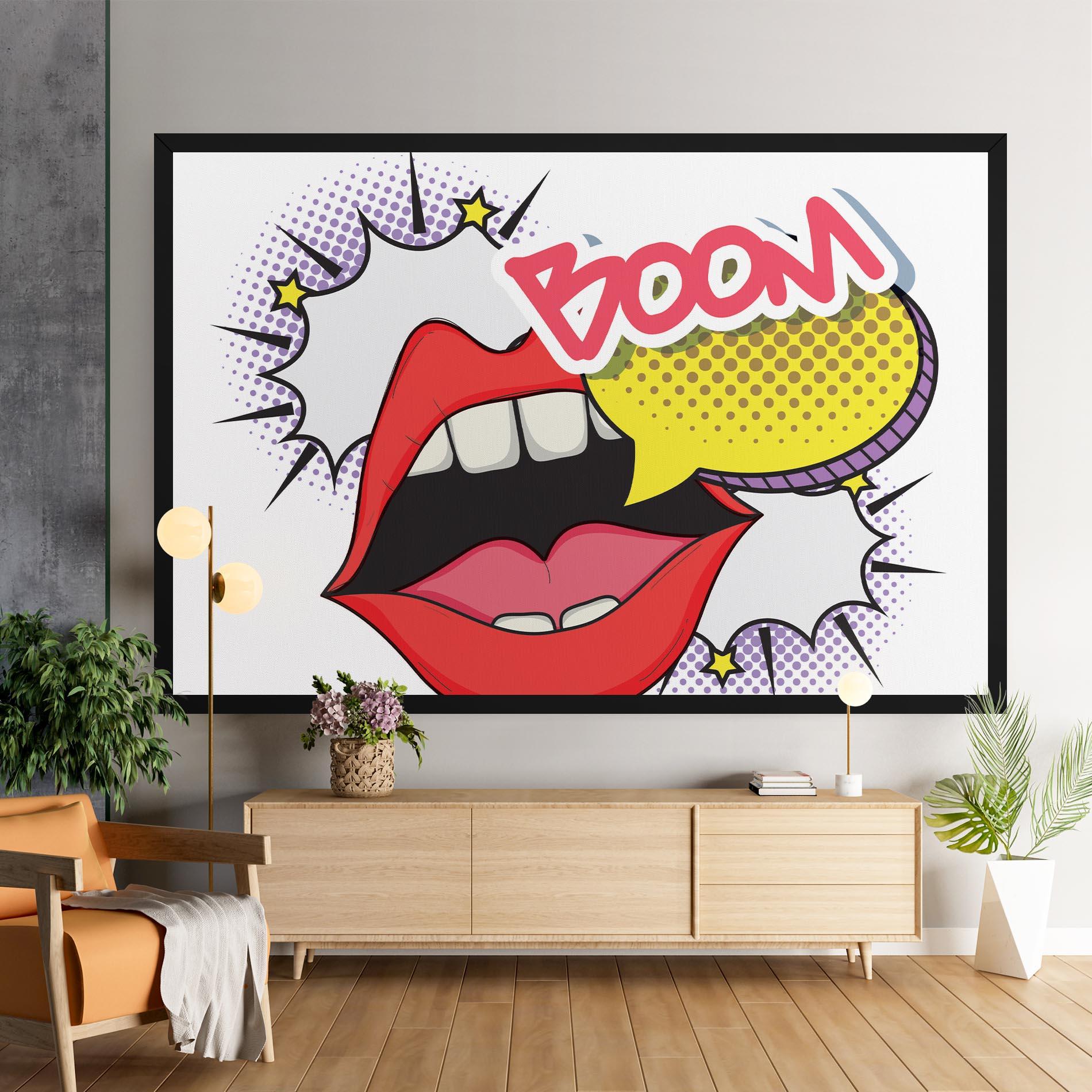 Vászonkép Boom Pop Art mockup 9