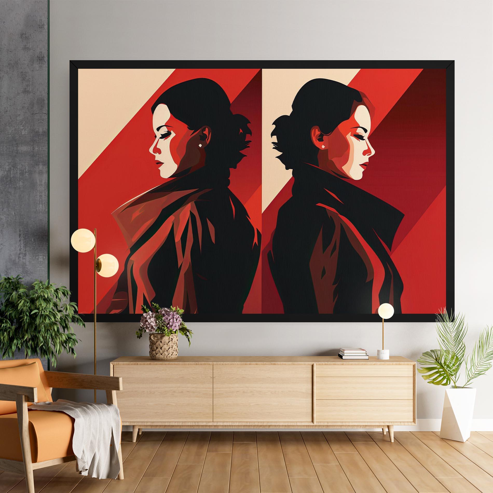 Vászonkép Pop Outfit Lady mockup 9