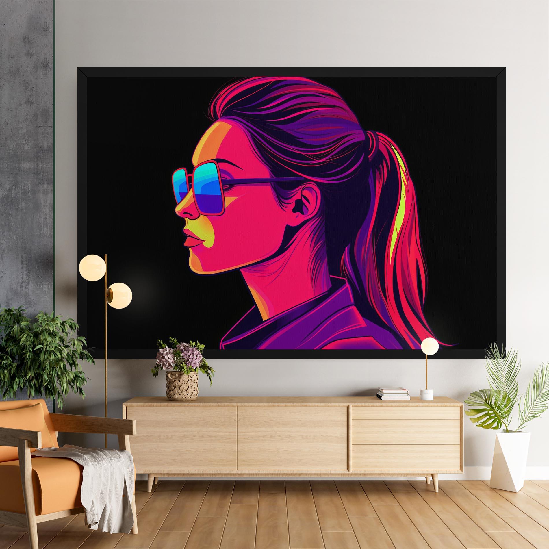 Vászonkép Purple Pop Hair mockup 9