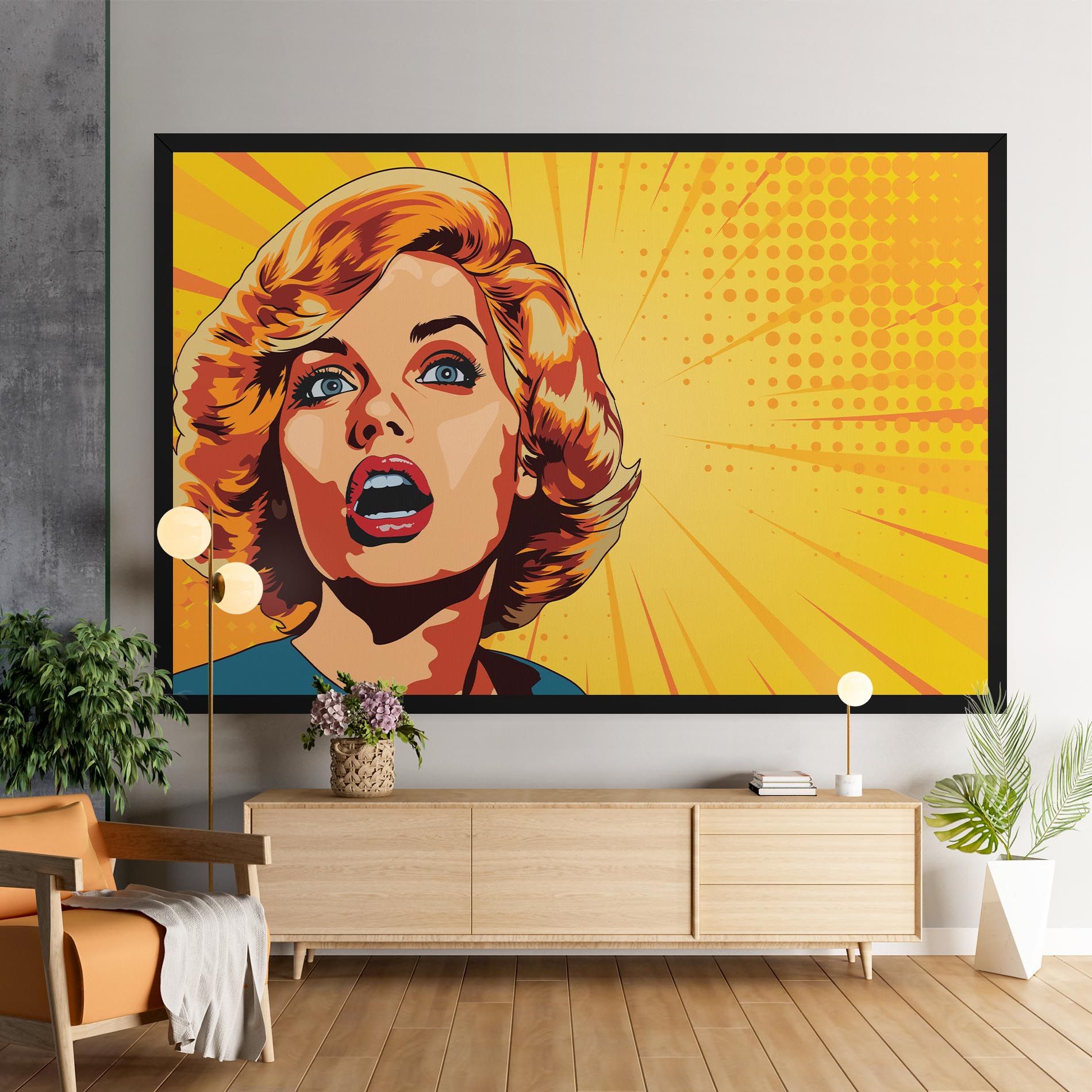 Surprised Blonde Lady mockup 9