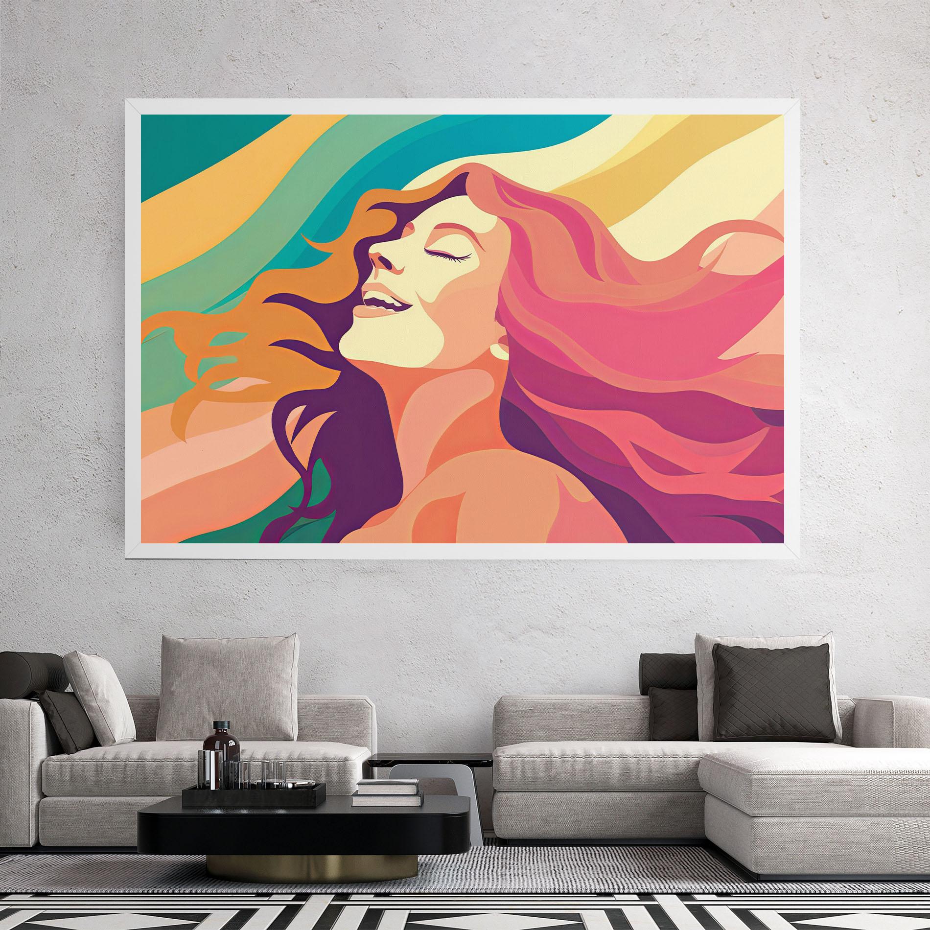 Vászonkép Pink Pop Hair mockup 2